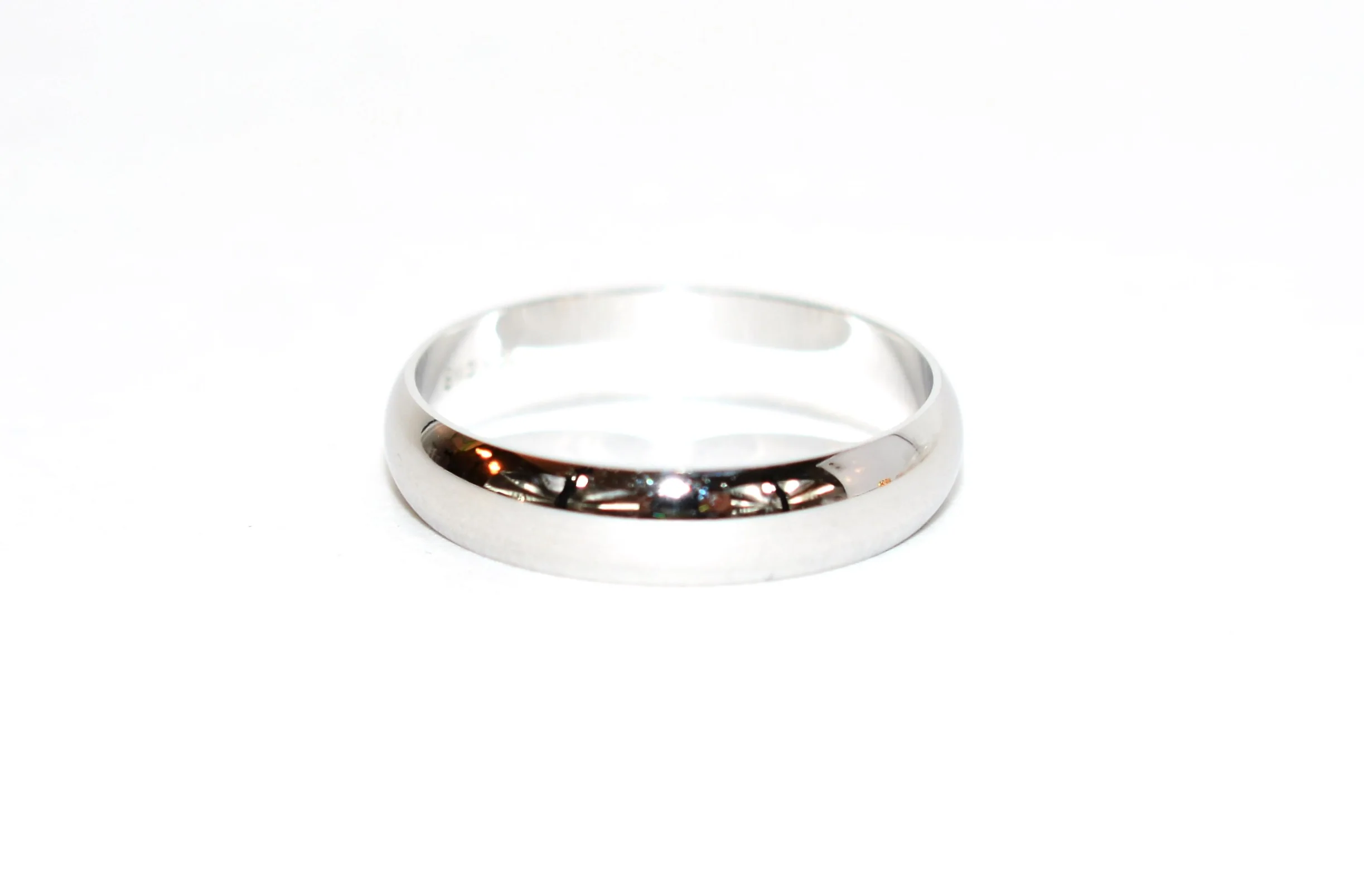 10K Solid White Gold Wedding Band Men's Ring Mens Band Wedding Band Wedding Ring Bridal Jewelry Estate Jewelry Mens Jewelry Bridal Jewellery
