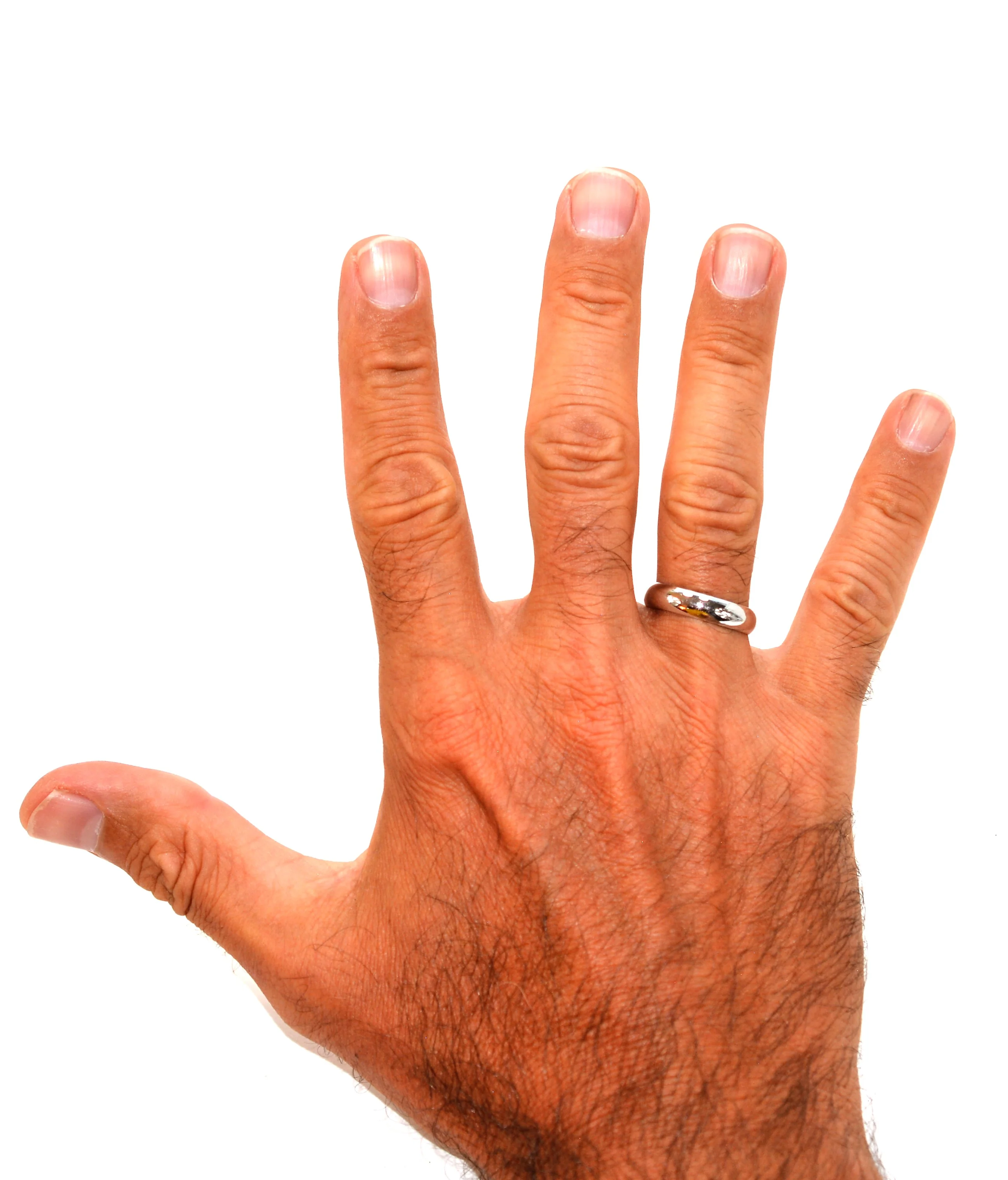 10K Solid White Gold Wedding Band Men's Ring Mens Band Wedding Band Wedding Ring Bridal Jewelry Estate Jewelry Mens Jewelry Bridal Jewellery - Image 2