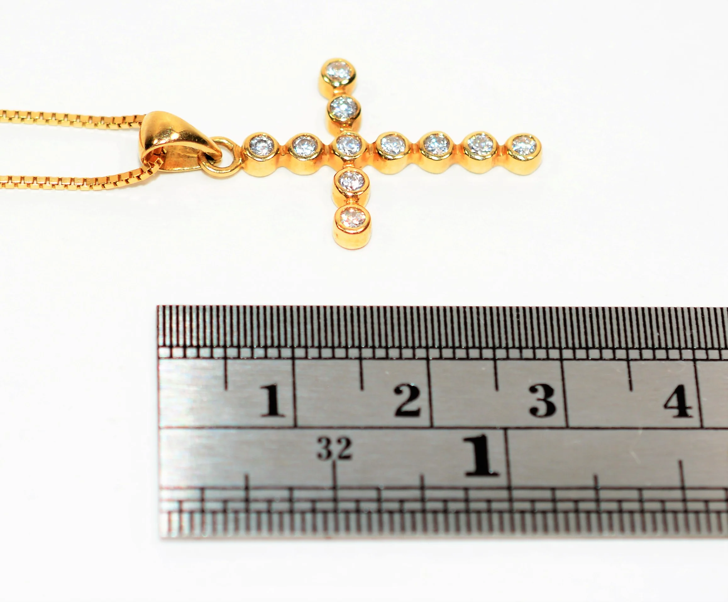 Natural Diamond Necklace 14K Solid Gold .44tcw Cross Pendant Faith Necklace Religious Pendant Fine Jewelry Pendant Necklace Jesus Necklace - Image 10