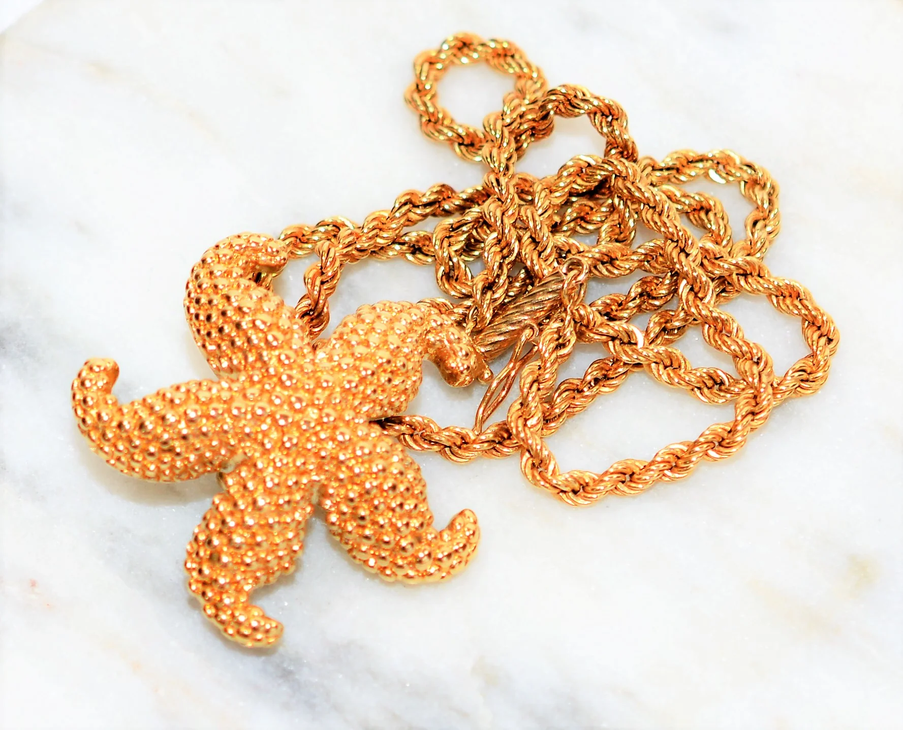 Starfish Necklace 14K Solid Gold Pendant Necklace Nautical Necklace Beach Necklace Coastal Necklace Tropical Necklace Gold Necklace Fine - Image 11