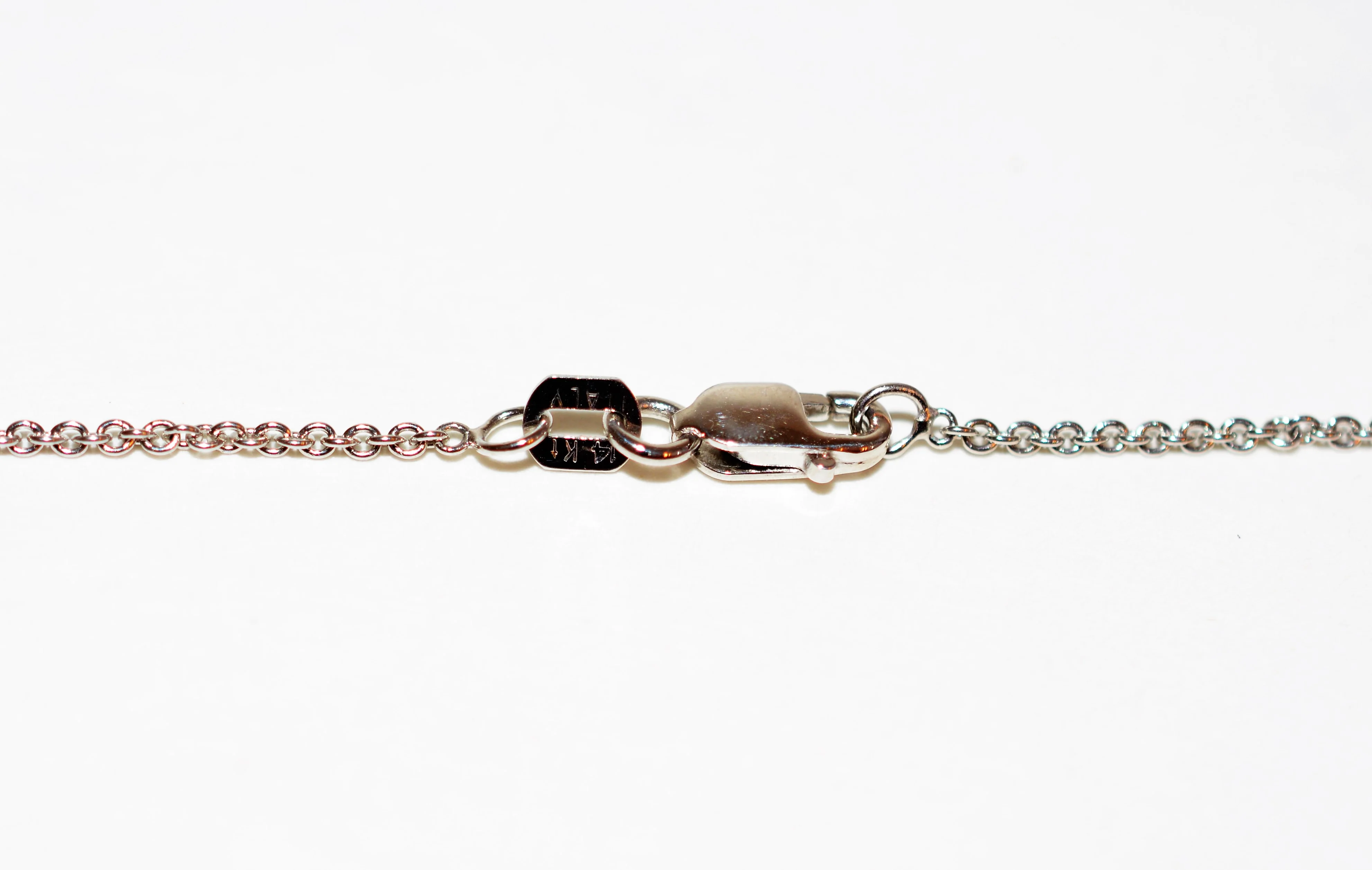 Natural Indicolite Tourmaline & Diamond Necklace 14K Solid White Gold .31tcw Statement Necklace Pendant Necklace Tourmaline Necklace Estate - Image 7