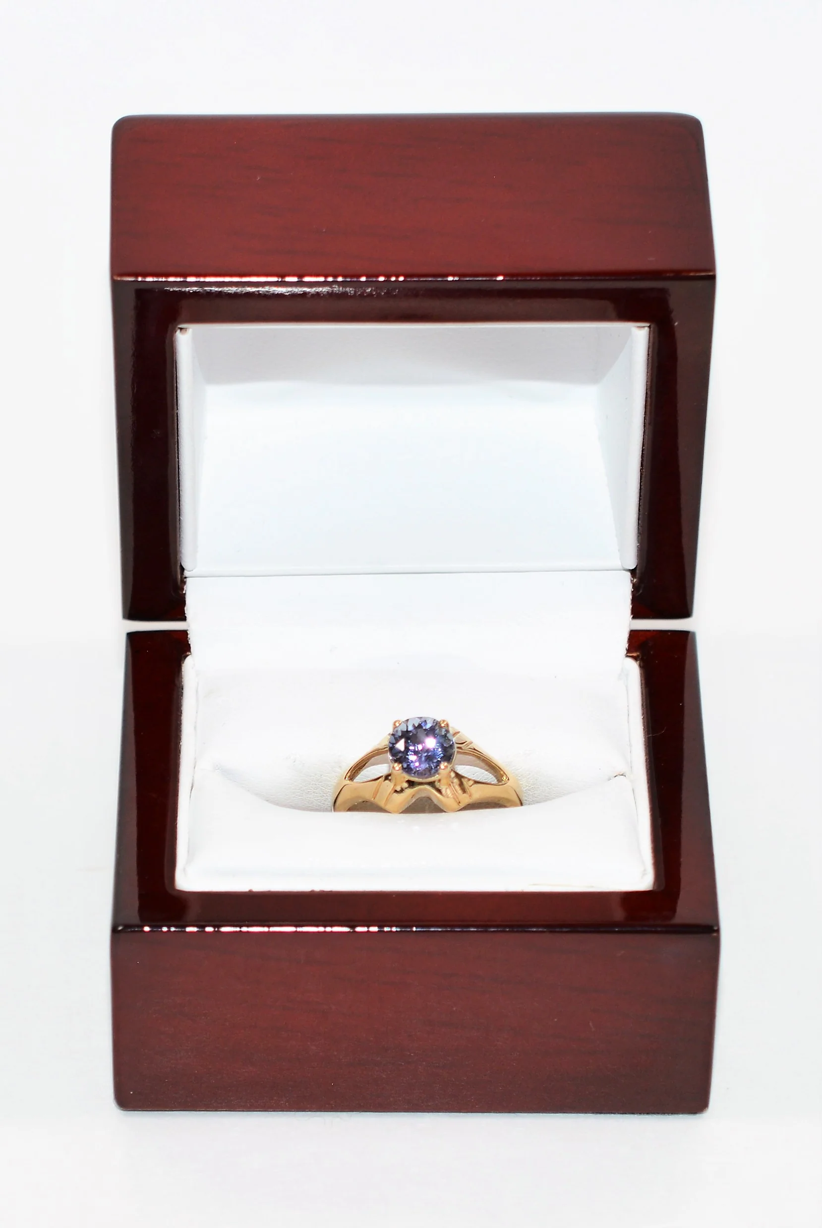 Natural Tanzanite Ring 10K Solid Gold 1.09ct Solitaire Ring Vintage Ring Estate Jewelry Women’s Ring Ladies Ring December Birthstone Ring - Image 12