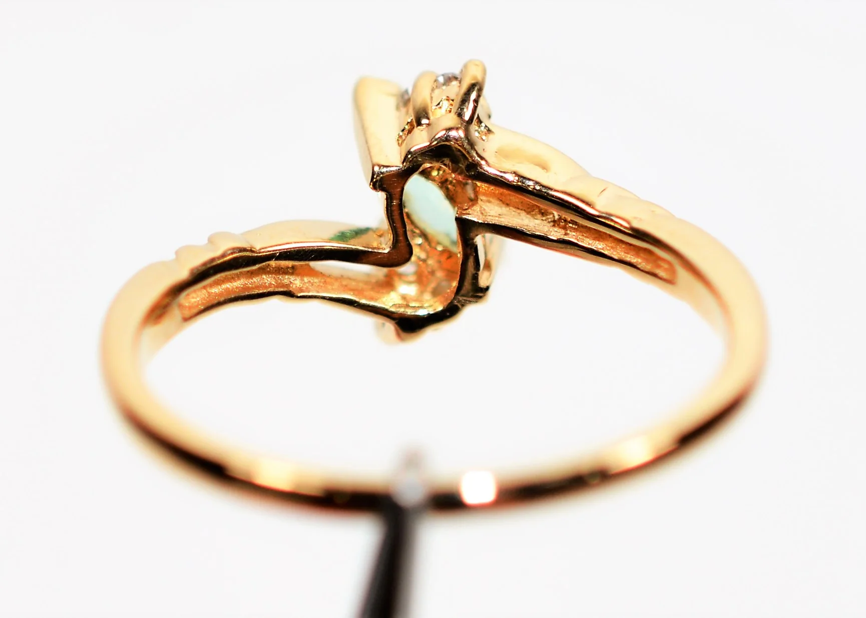 Natural Paraiba Tourmaline & Diamond Ring 14K Solid Gold .37tcw Birthstone Gemstone Jewelry Fine Jewellery Women’s Ring - Image 7