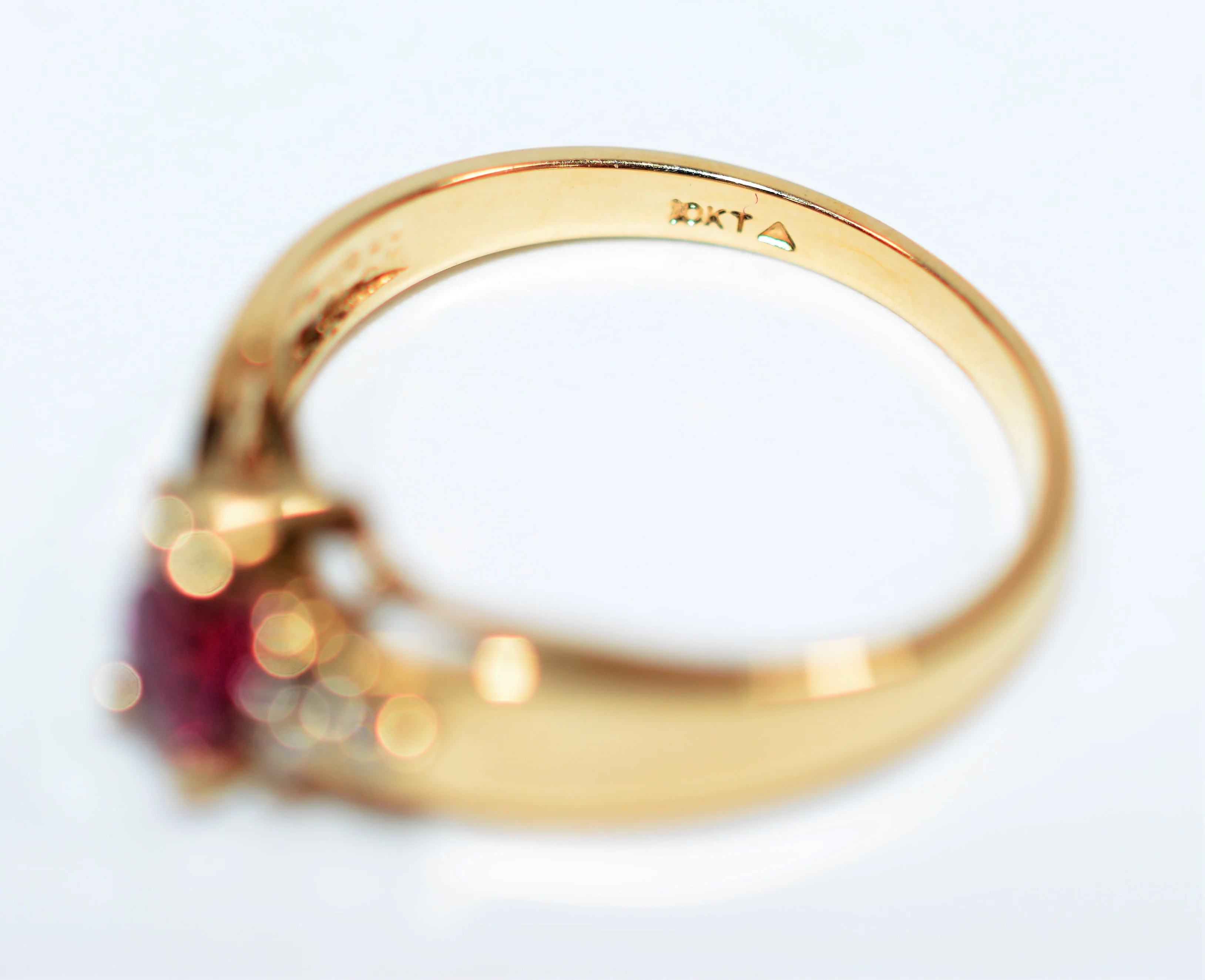 Certified Natural Ruby & Diamond Ring 10K Solid Gold .48tcw Gemstone Anniversary Estate Jewelry - Image 7