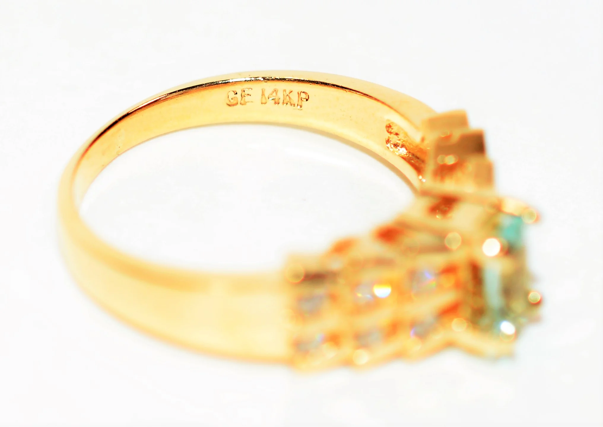 Natural Paraiba Tourmaline & Diamond Ring 14K Solid Gold .67tcw Pave Cluster Women's Fine Jewelry Estate Ring Gemstone Jewellery - Image 6