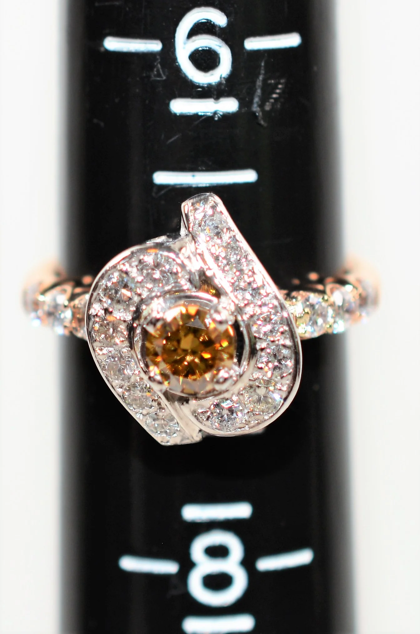 Natural Fancy Chocolate Diamond Ring 14K Solid Rose Gold 1.58tcw Engagement Ring Cocktail Ring Fine Statement Ring Wedding Ring Promise Ring - Image 9