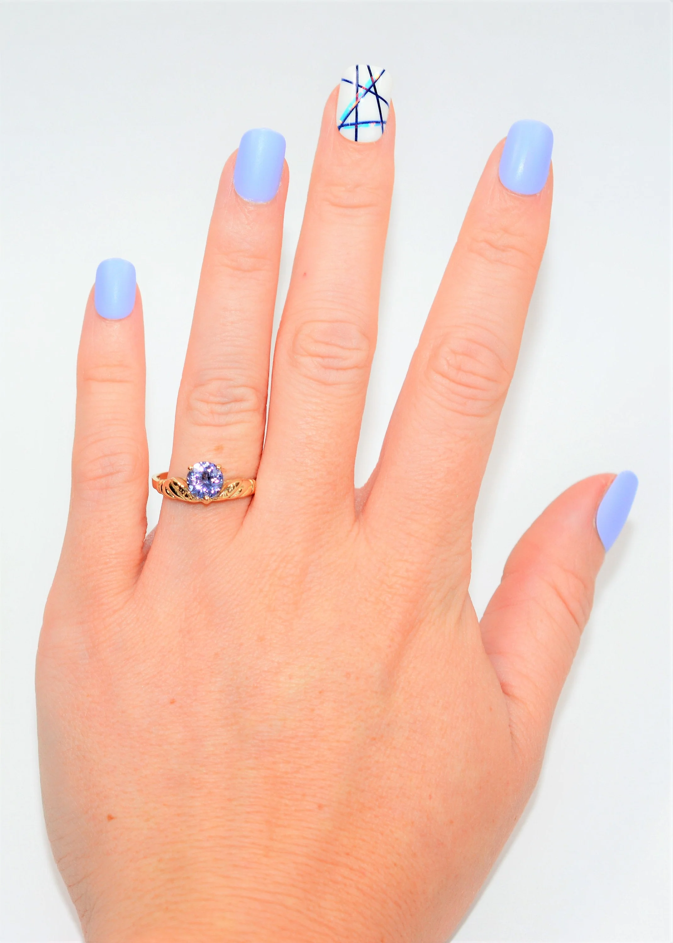 Natural Tanzanite Ring 14K Solid Gold 1.05ct Solitaire Ring Vintage Ring Estate Jewelry Ladies Ring Women's Ring Jewellery Gemstone Ring - Image 2