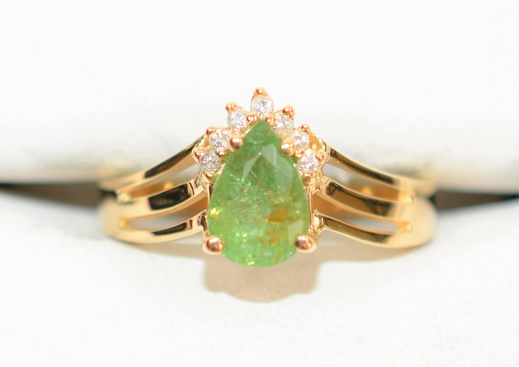 Natural Paraiba Tourmaline & Diamond Ring 14K Solid Gold 1.60tcw Women's Ring Statement Ring Gemstone Jewelry Jewellery Birthstone Ring - Image 5