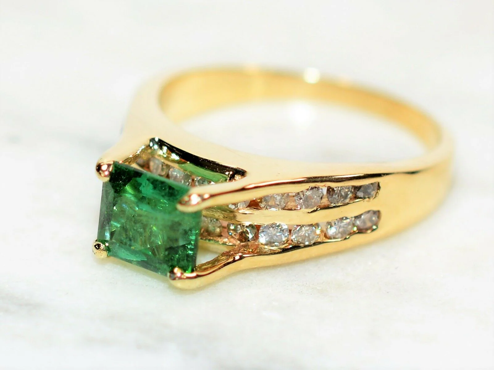 Certified Natural Paraiba Tourmaline & Diamond Ring 14K solid Gold 1.91tcw Cocktail Statement Women's Estate Jewelry - Image 9
