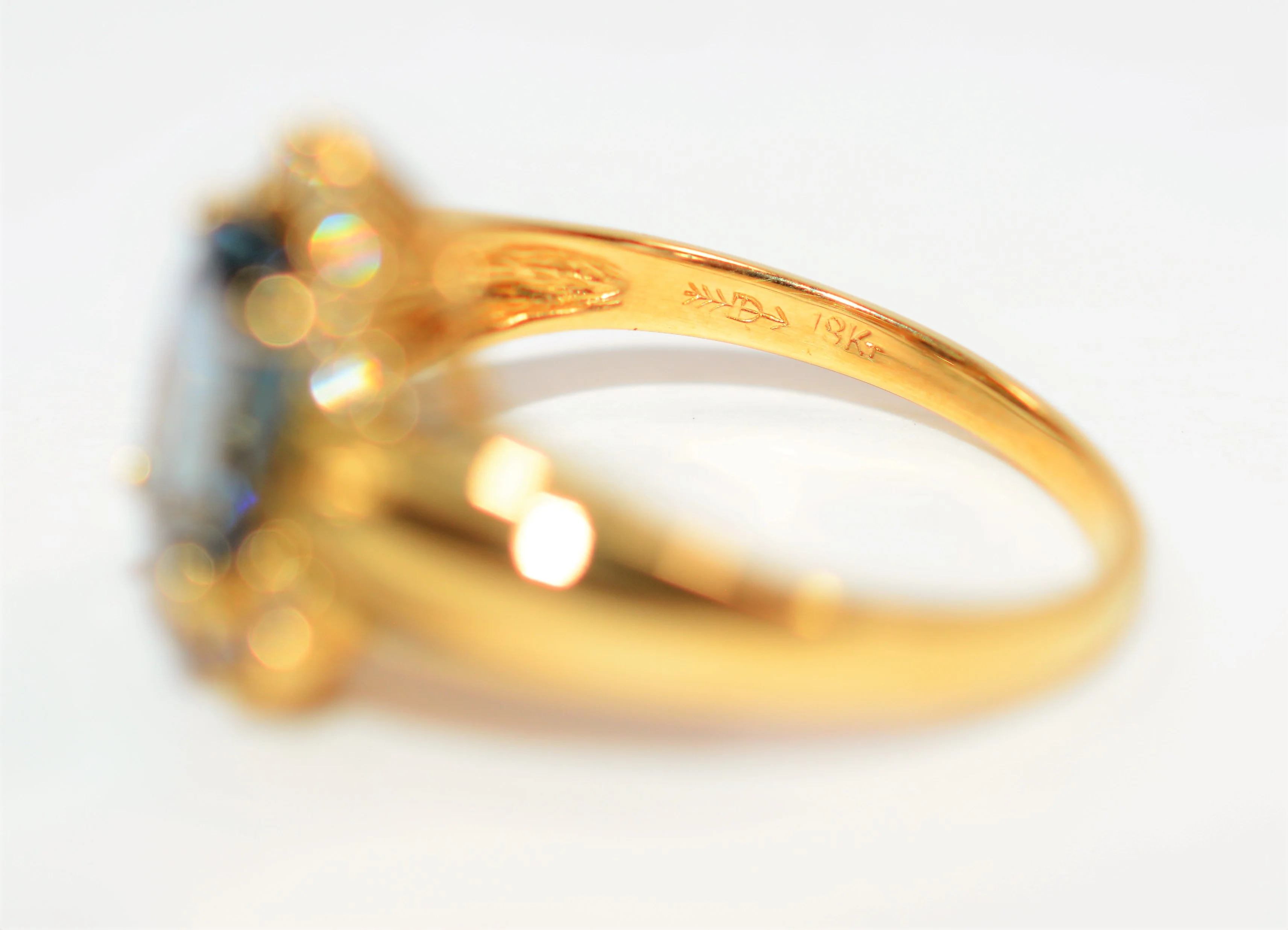 Certified Natural D'Block Tanzanite & Diamond Ring 18K Solid Gold 2.11tcw Birthstone Ring Vintage Ring Estate Ring Fine Jewelry Women's Ring - Image 7