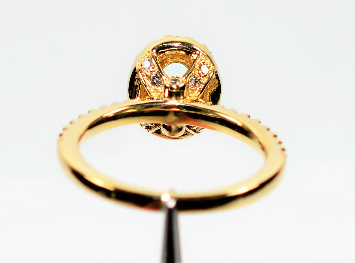 Natural Paraiba Tourmaline & Diamond Ring 14K Solid Gold 1.40tcw Engagement Ring Promise Ring Bridal Jewelry Gemstone Ring Fine Women's Ring - Image 7