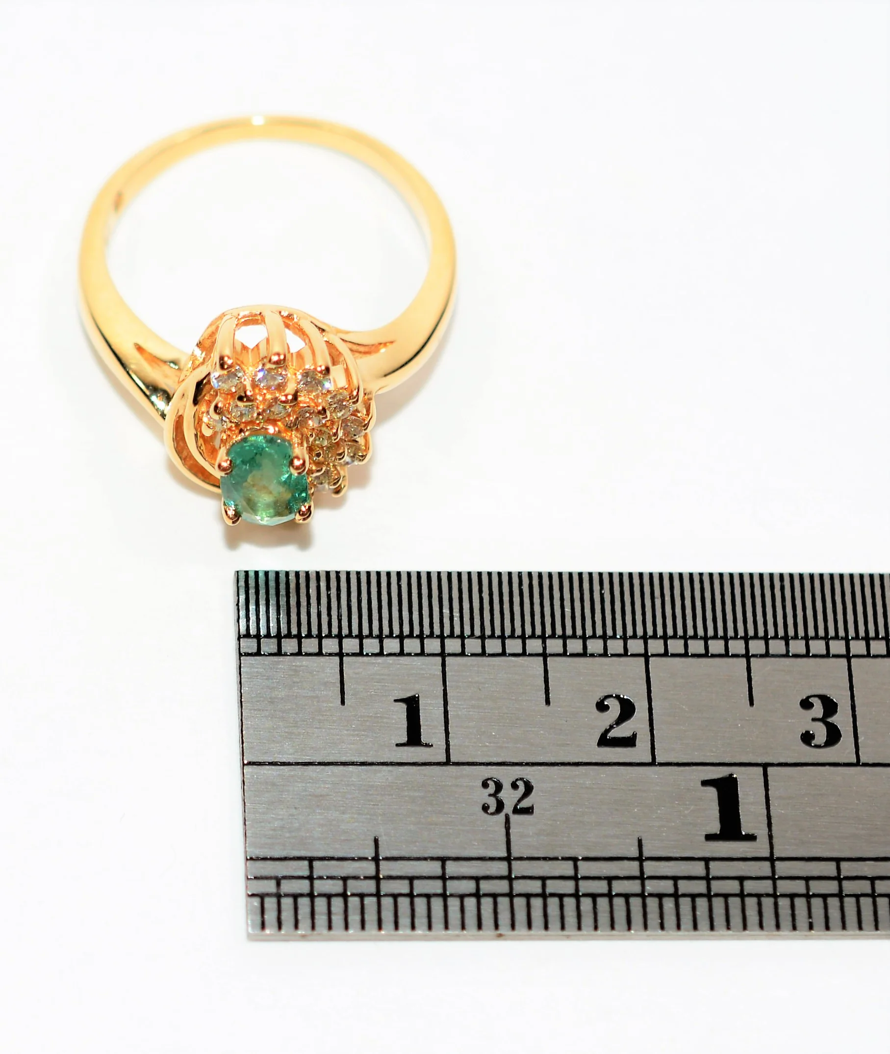 Natural Brazilian Paraiba Tourmaline & Diamond Ring 14K Solid Gold .84tcw Gemstone Ring Women's Ring Birthstone Ring Estate Jewellery Jewelry - Image 11
