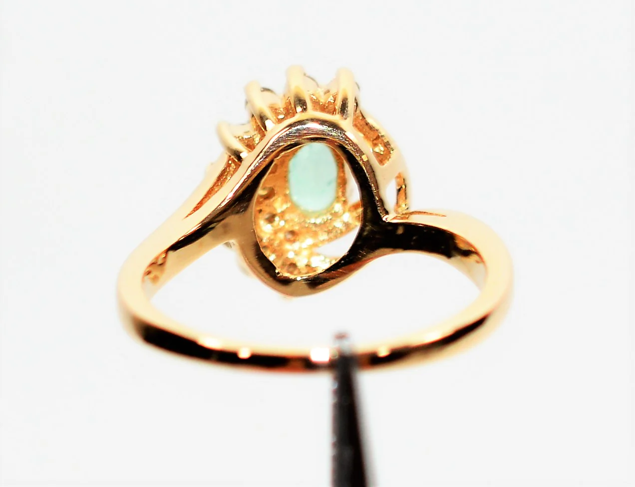 Natural Brazilian Paraiba Tourmaline & Diamond Ring 14K Solid Gold .84tcw Gemstone Ring Women's Ring Birthstone Ring Estate Jewellery Jewelry - Image 7