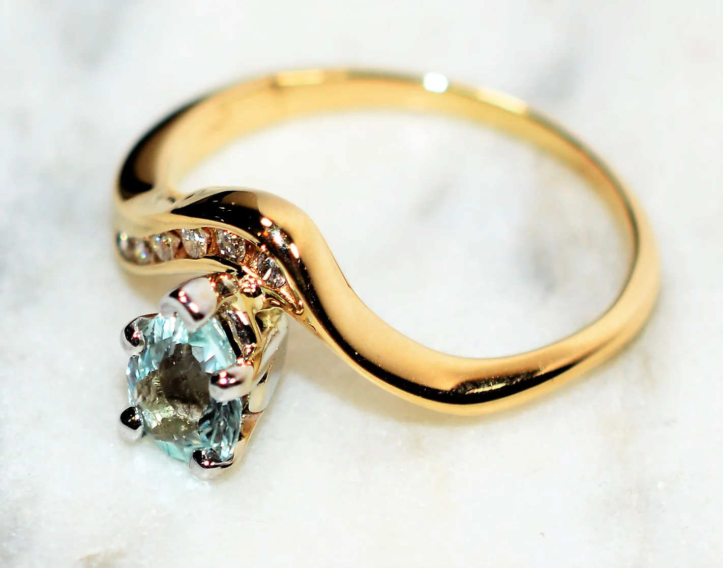Certified Natural Paraiba Tourmaline & Diamond Ring 14K Solid Gold .79tcw Fine Gemstone Women's Statement Estate Jewelry - Image 9