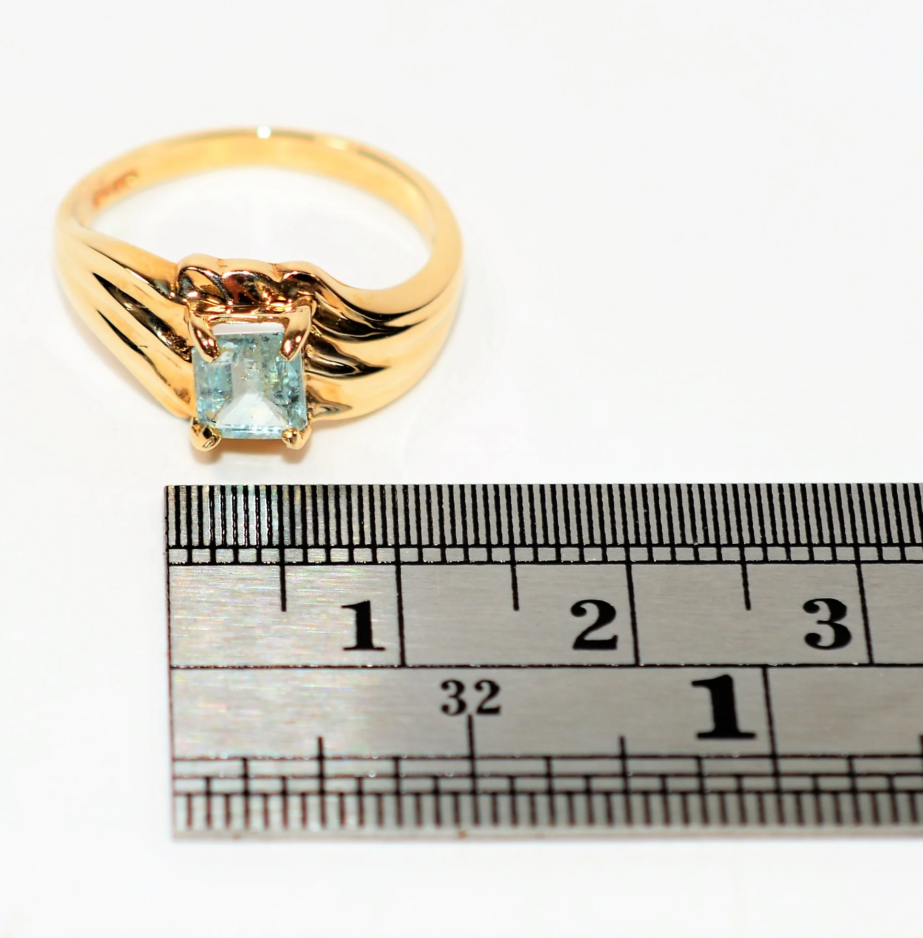 Natural Paraiba Tourmaline Ring 14K Solid Gold .76ct Solitaire Ring Womens Ring Birthstone Ring Estate Ring Ladies Ring Statement Ring Jewelry - Image 11