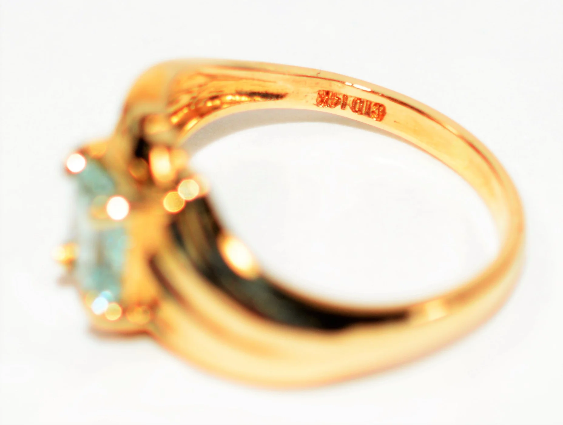 Natural Paraiba Tourmaline Ring 14K Solid Gold .76ct Solitaire Ring Womens Ring Birthstone Ring Estate Ring Ladies Ring Statement Ring Jewelry - Image 6