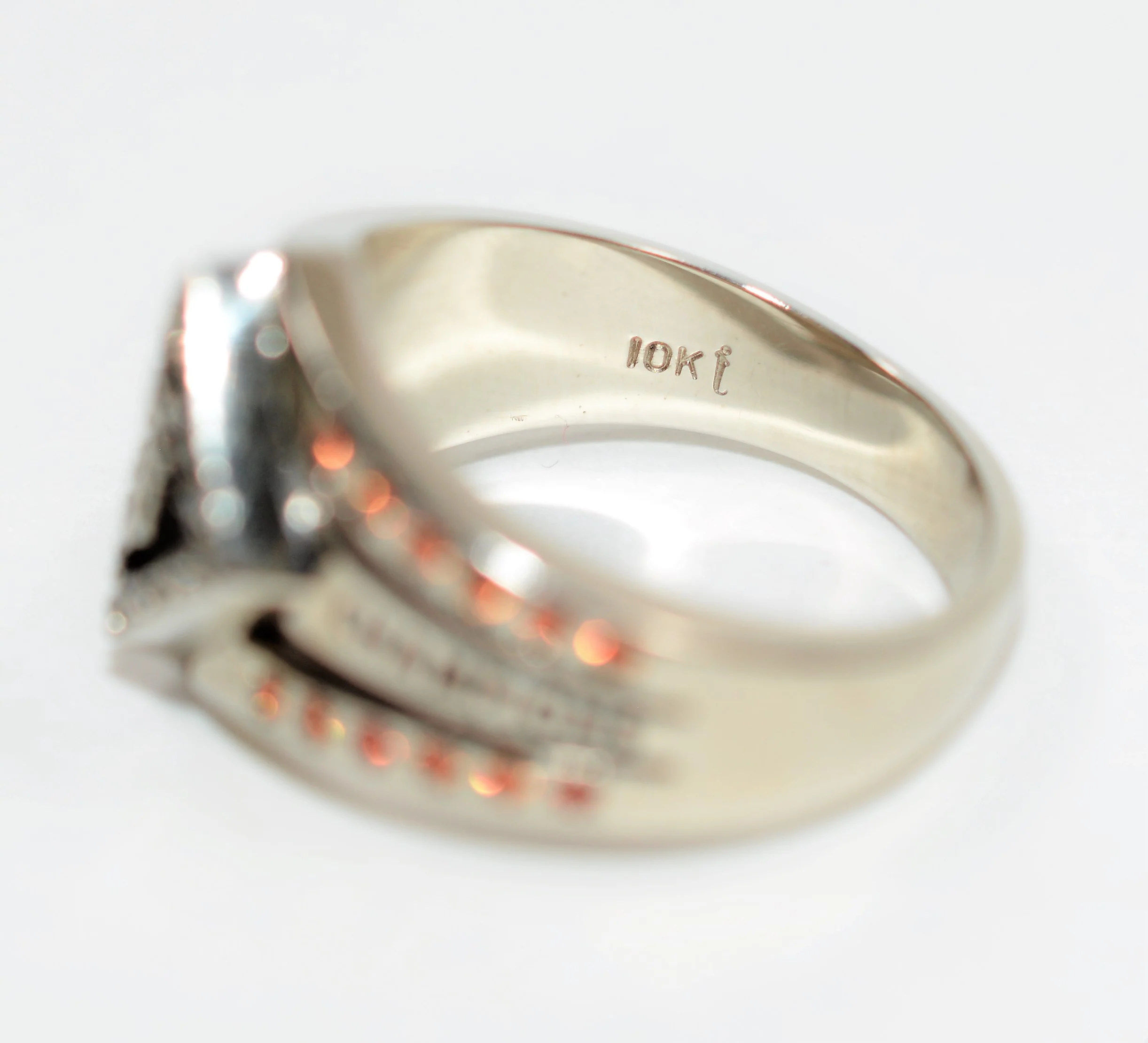 Natural Citrine & Diamond Ring 10K Solid White Gold .34tcw San Francisco World Champion Ring Sports Ring Baseball Ring Men's Ring - Image 6