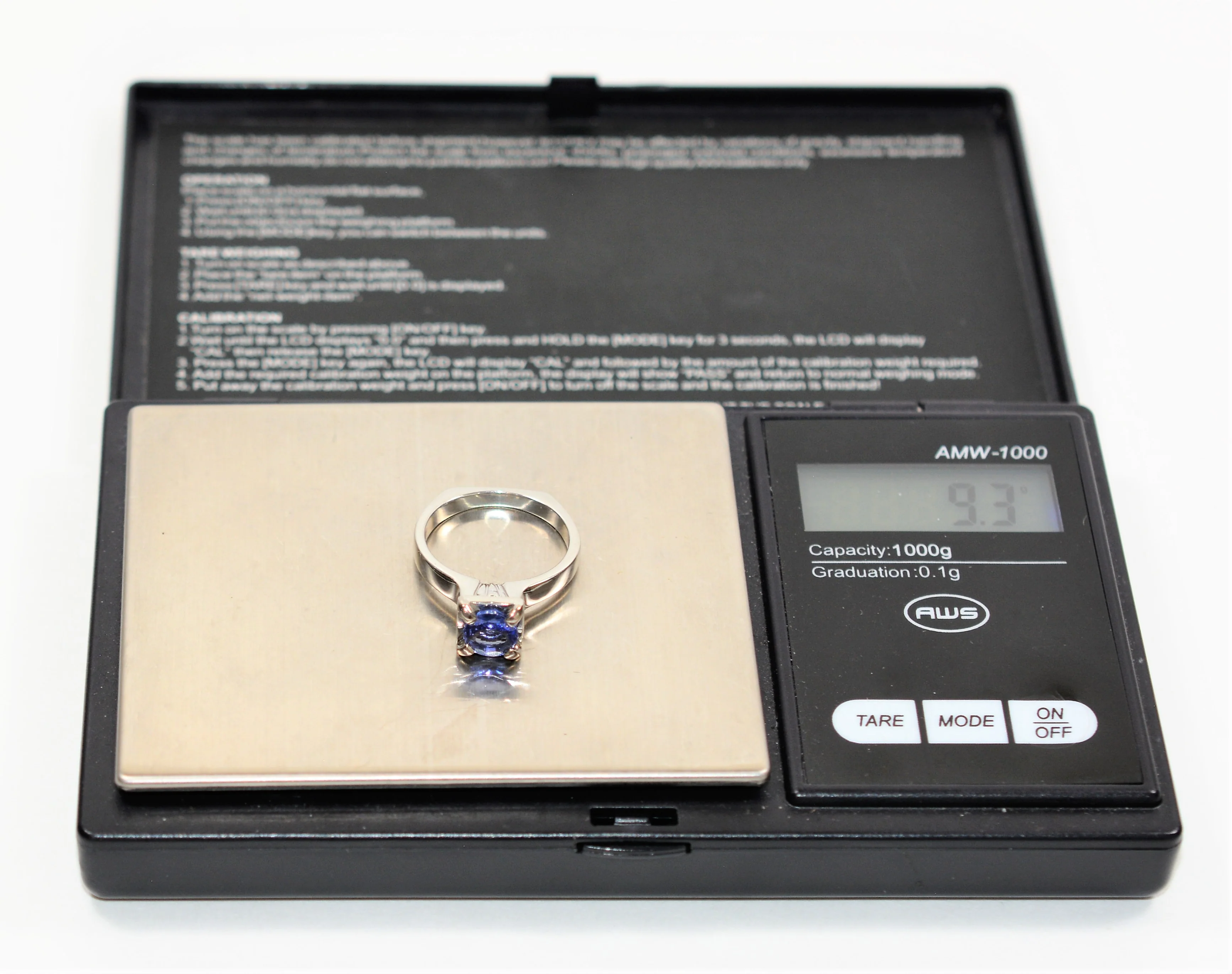 Scott Kay Natural D'Block Tanzanite Ring Solid Platinum .82ct Solitaire Ring Engagement Ring Designer Ring Bridal Jewelry Cocktail Ring Estate - Image 11