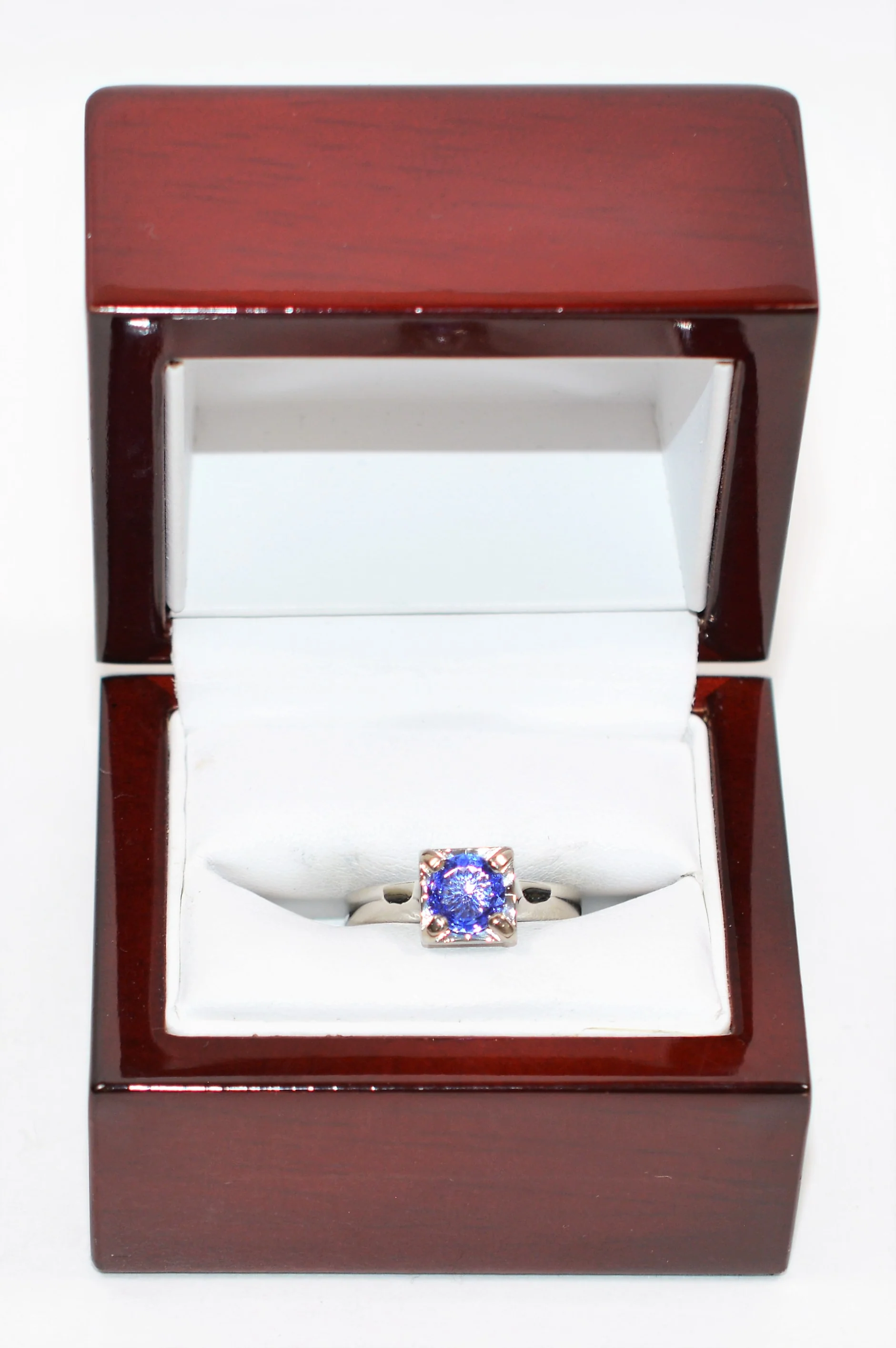 Scott Kay Natural D'Block Tanzanite Ring Solid Platinum .82ct Solitaire Ring Engagement Ring Designer Ring Bridal Jewelry Cocktail Ring Estate - Image 13