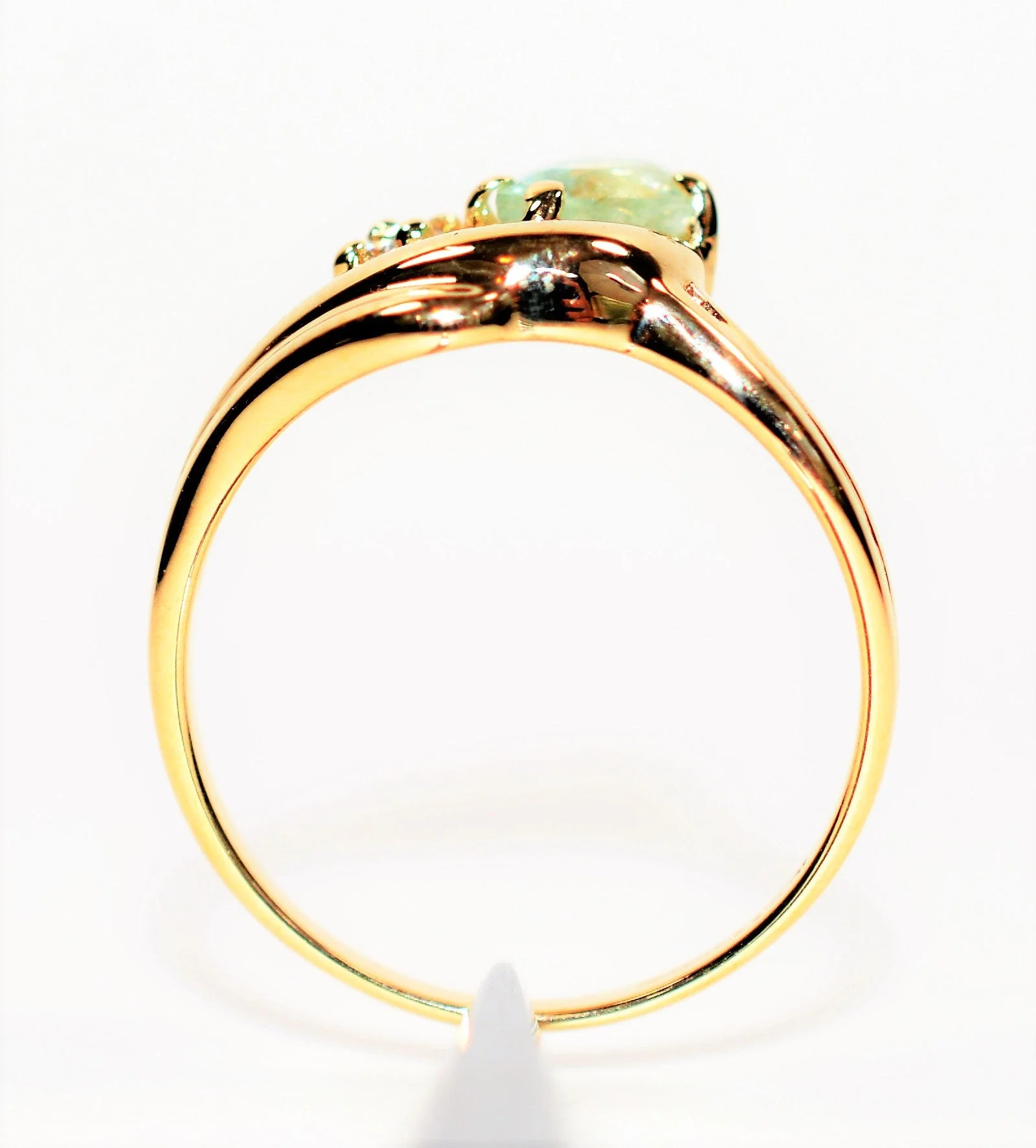 Natural Paraiba Tourmaline & Diamond Ring 14K Solid Gold .68tcw Birthstone Women's Ring Estate Jewelry Vintage Ring Gemstone Ring Jewellery - Image 3