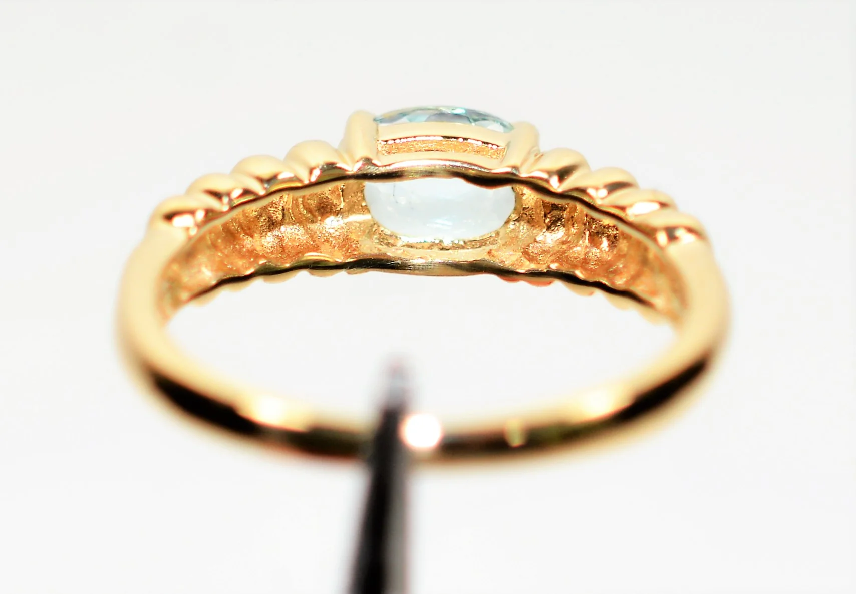 Natural Paraiba Tourmaline Ring 14K Solid Gold .59ct Solitaire Ring Women's Ring Stackable Ring Gemstone Ring Ladies Ring Fine Jewellery - Image 7