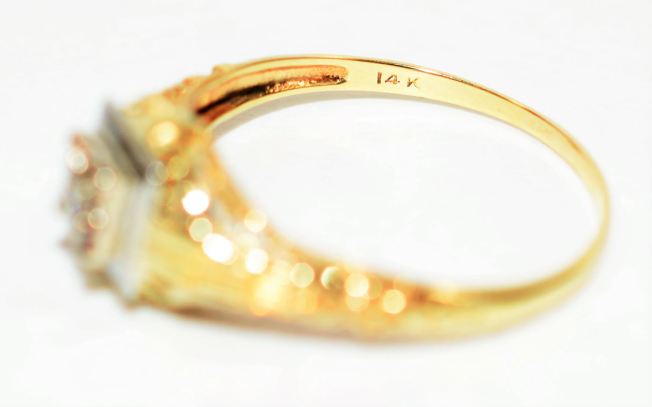 Natural Diamond Ring 14K Solid Gold .13ct Engagement Ring Antique Ring Solitaire Ring Estate Ring Art Deco Ring Bridal Vintage Jewellery - Image 6