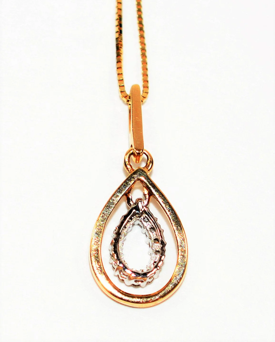 Natural Diamond Necklace 14K Solid Gold .14tcw Pave Pendant Necklace Statement Necklace Diamond Pendant Estate Jewelry Fine Women's Necklace - Image 5