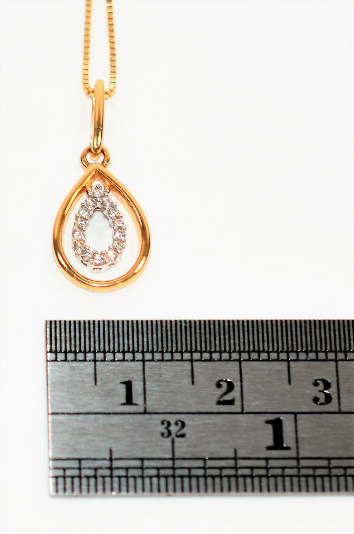 Natural Diamond Necklace 14K Solid Gold .14tcw Pave Pendant Necklace Statement Necklace Diamond Pendant Estate Jewelry Fine Women's Necklace - Image 7