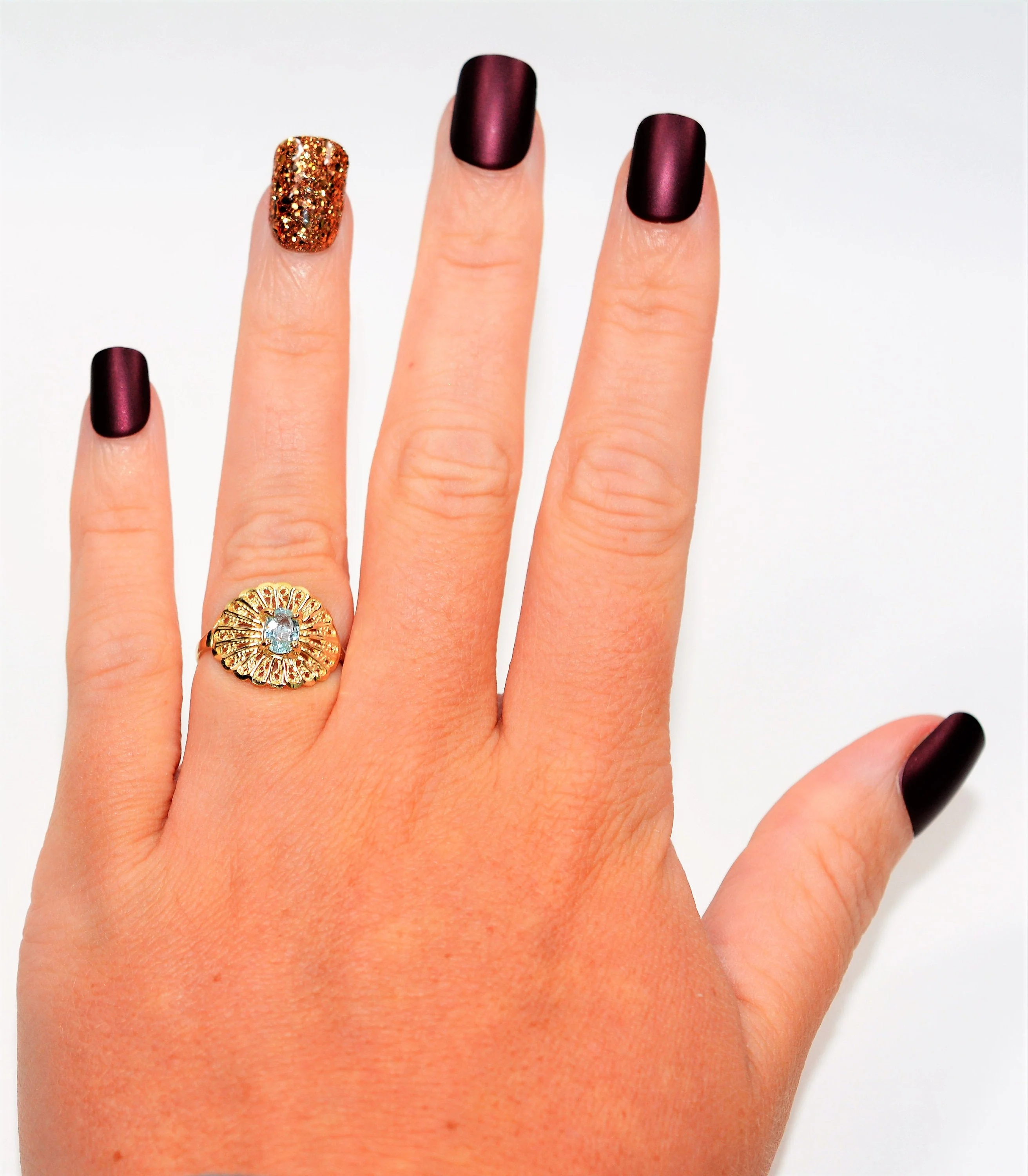 Natural Paraiba Tourmaline Ring 10K Solid Gold .38ct Solitaire Gemstone Saucer Ring Ballerina Ring Women's Ring Birthstone Jewelry Jewellery - Image 2
