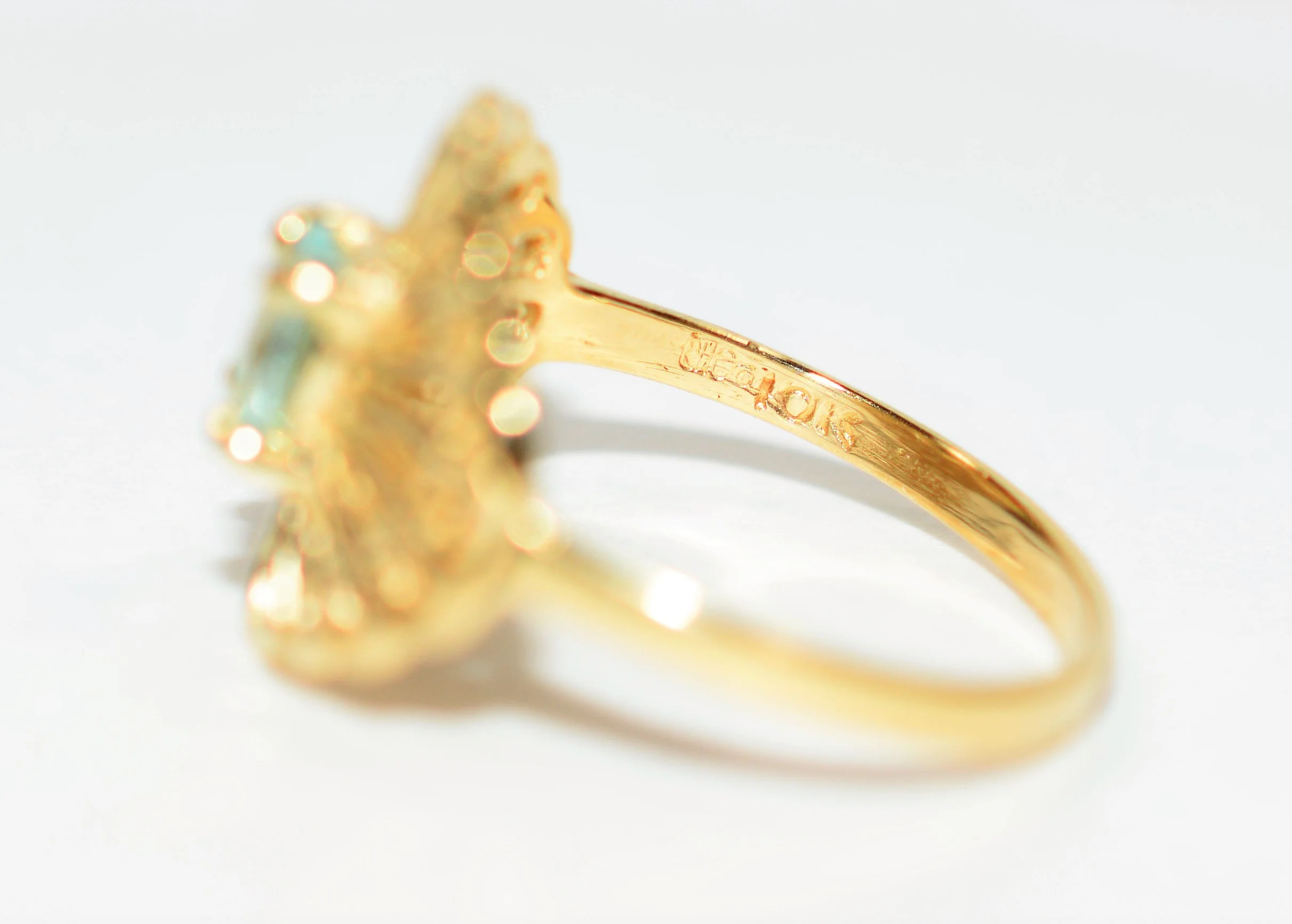 Natural Paraiba Tourmaline Ring 10K Solid Gold .38ct Solitaire Gemstone Saucer Ring Ballerina Ring Women's Ring Birthstone Jewelry Jewellery - Image 6