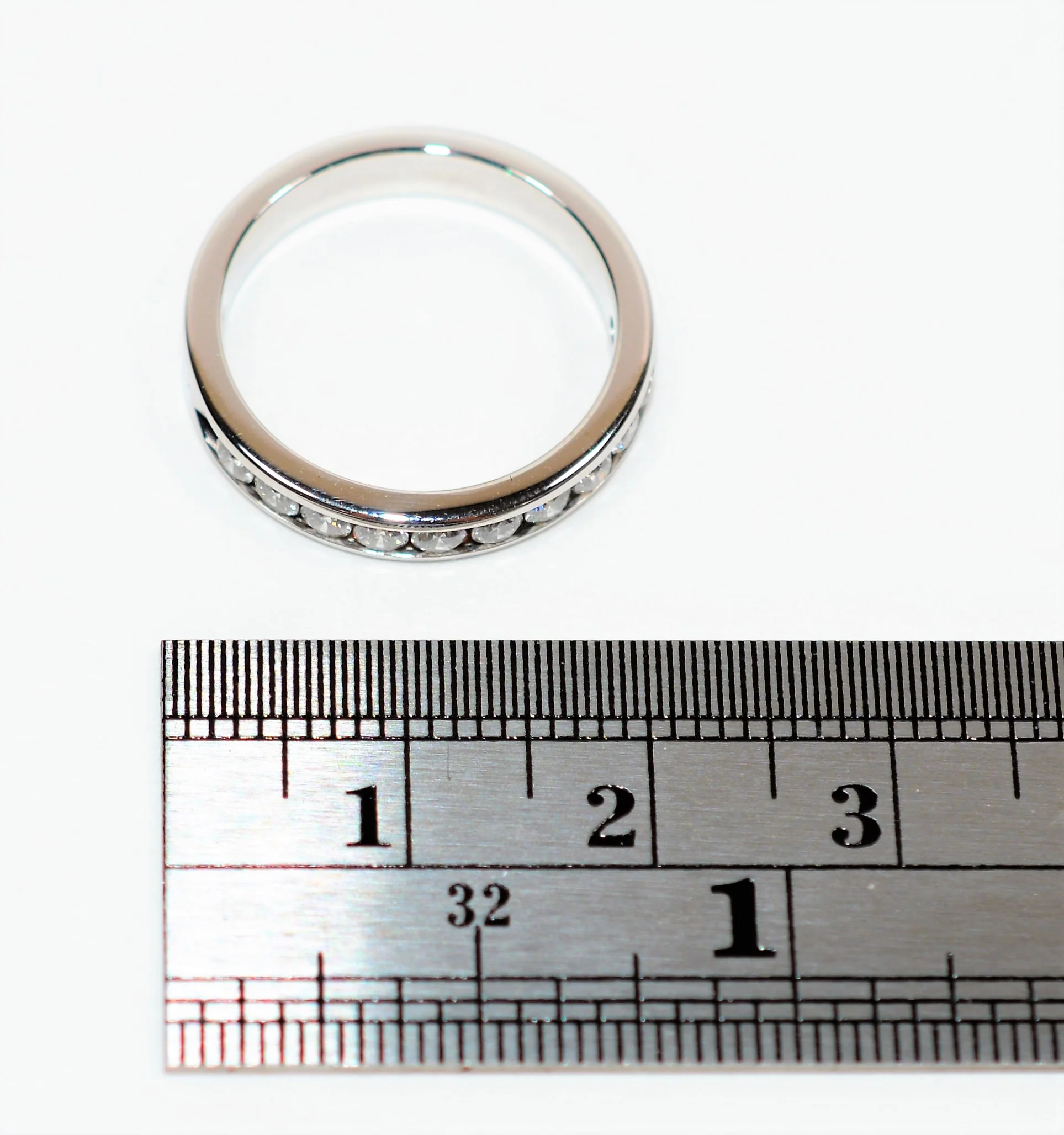 Natural Diamond Ring 14K Solid White Gold .88tcw Wedding Band Wedding Ring Diamond Band Bridal Jewelry Stackable Ring Estate Women’s Ring - Image 11