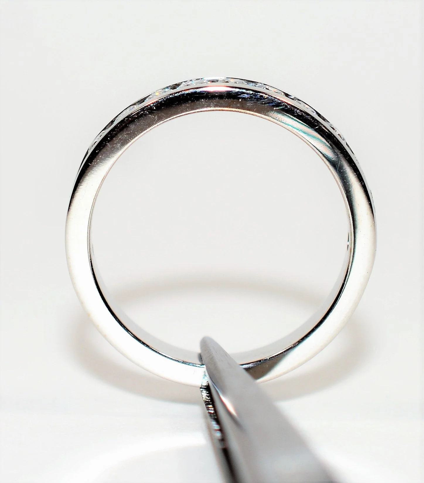 Natural Diamond Ring 14K Solid White Gold .88tcw Wedding Band Wedding Ring Diamond Band Bridal Jewelry Stackable Ring Estate Women’s Ring - Image 3
