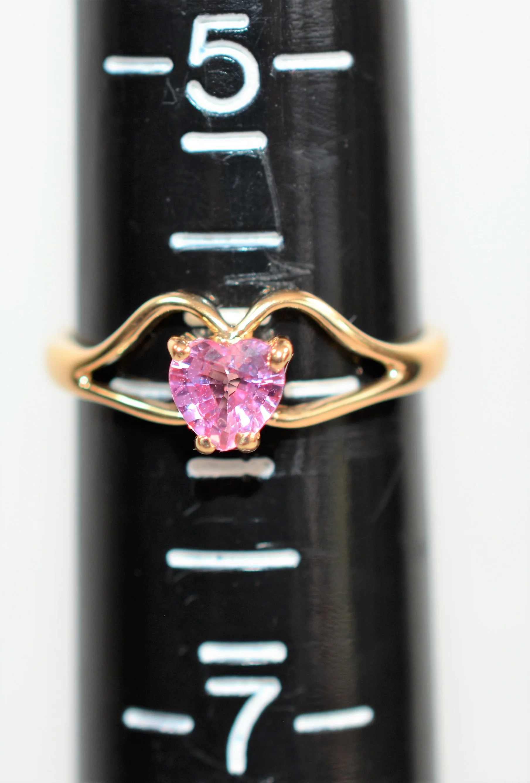 Natural Padparadscha Sapphire Ring 14K Solid Gold .50ct Heart Ring Gemstone Ring Promise Ring Engagement Ring Solitaire Ring Pink Ring Fine - Image 9