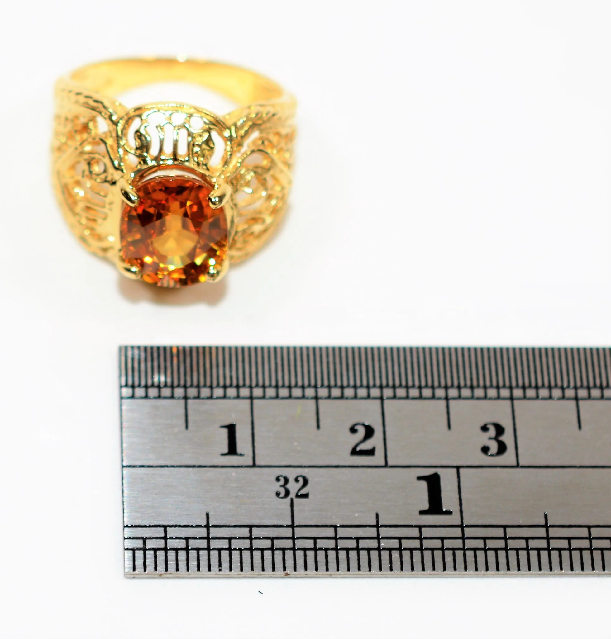 GIA Certified Natural Zircon Ring 14K Solid Gold 4.38ct Solitaire Ring Cocktail Ring Statement Ring Women's Ring Birthstone Ring Estate Ring - Image 11
