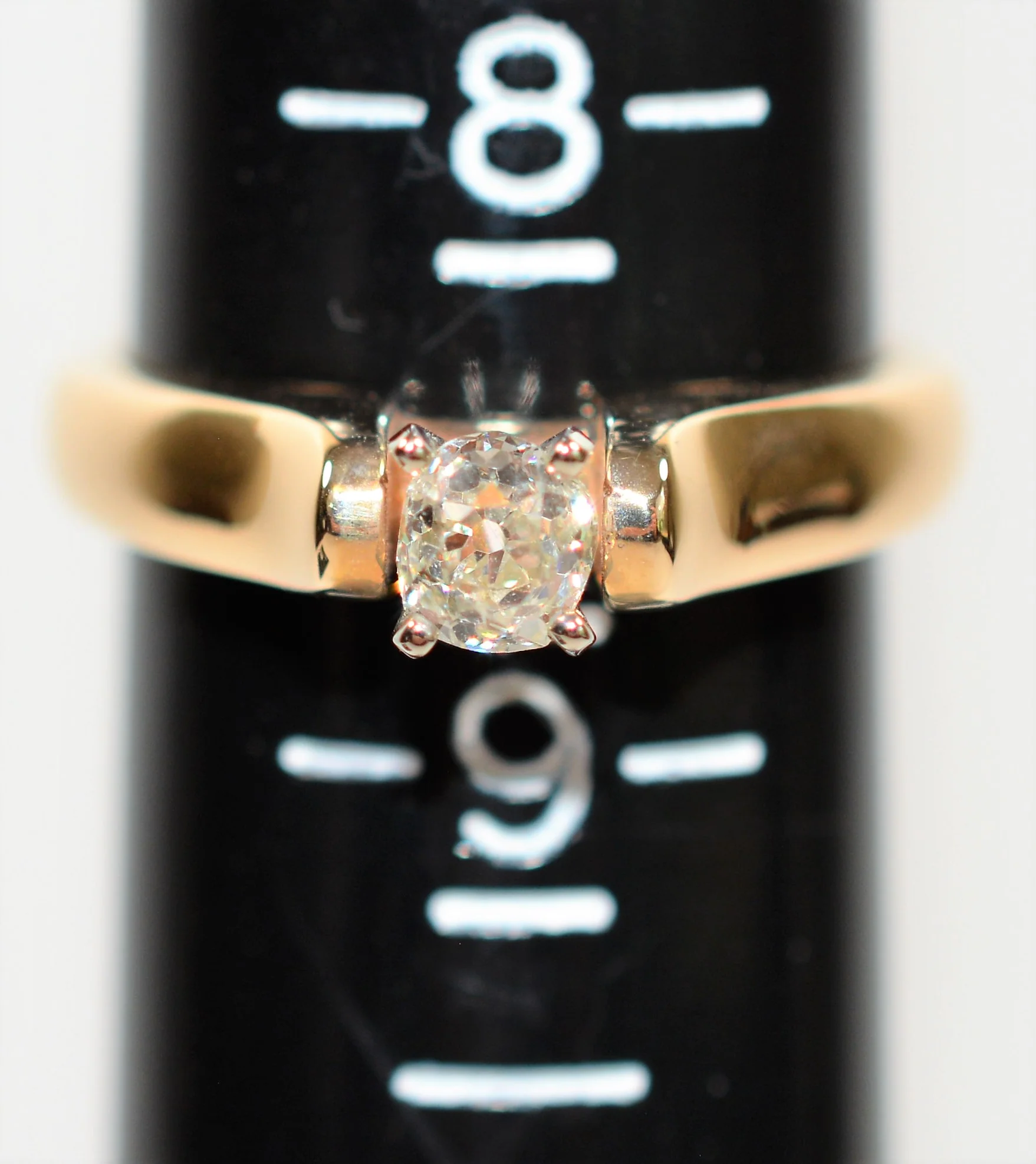 GIA Certified Natural Diamond Ring 14K Solid Gold .53ct Old Mine Cut Solitaire Ring Engagement Ring Wedding Ring GIA Diamond Women's Ring - Image 12