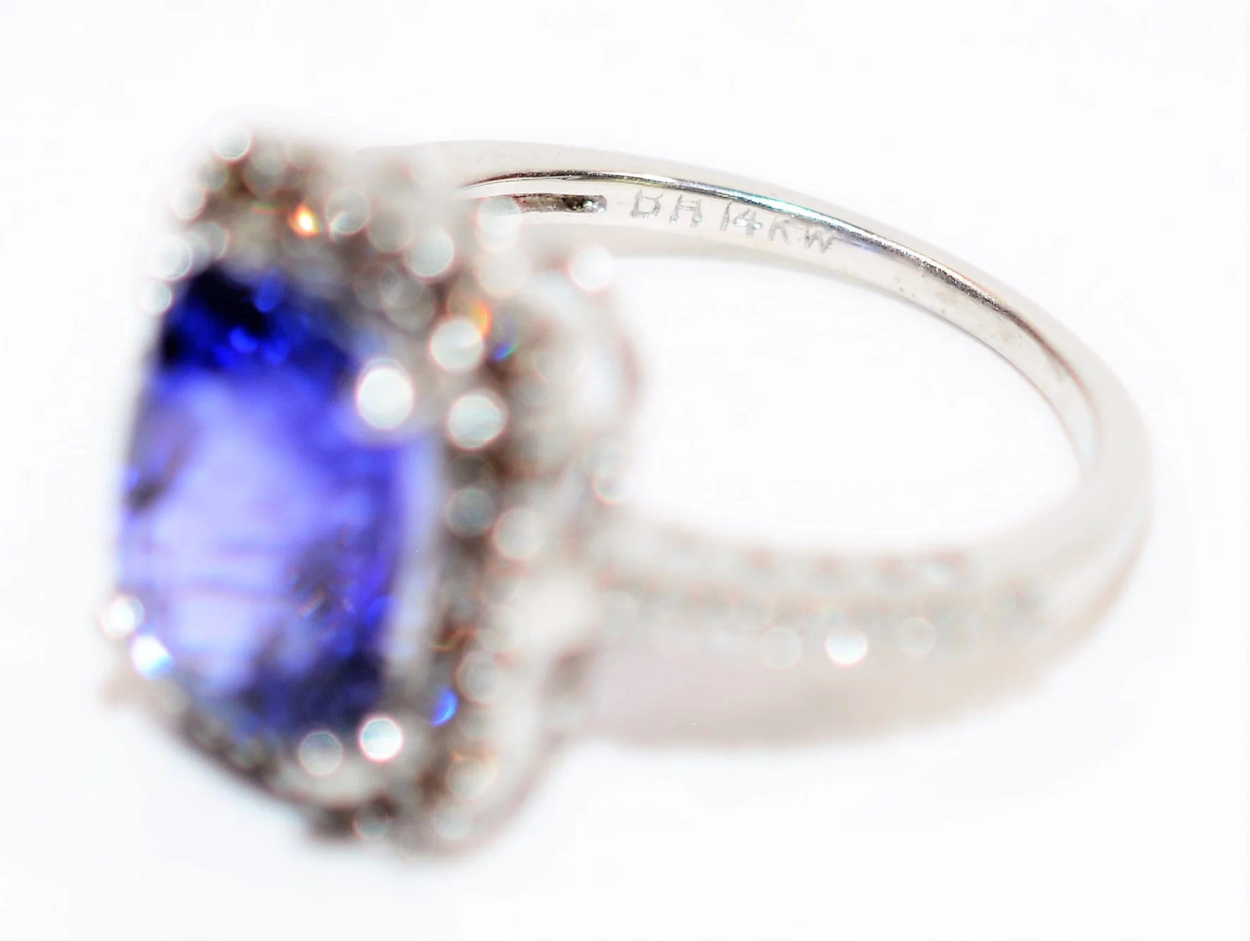 Effy Certified Natural D'Block  Tanzanite & Fancy Chocolate Diamond Ring 14K Solid White Gold 3.21tcw Designer Ring Cocktail Ring Jewellery - Image 7