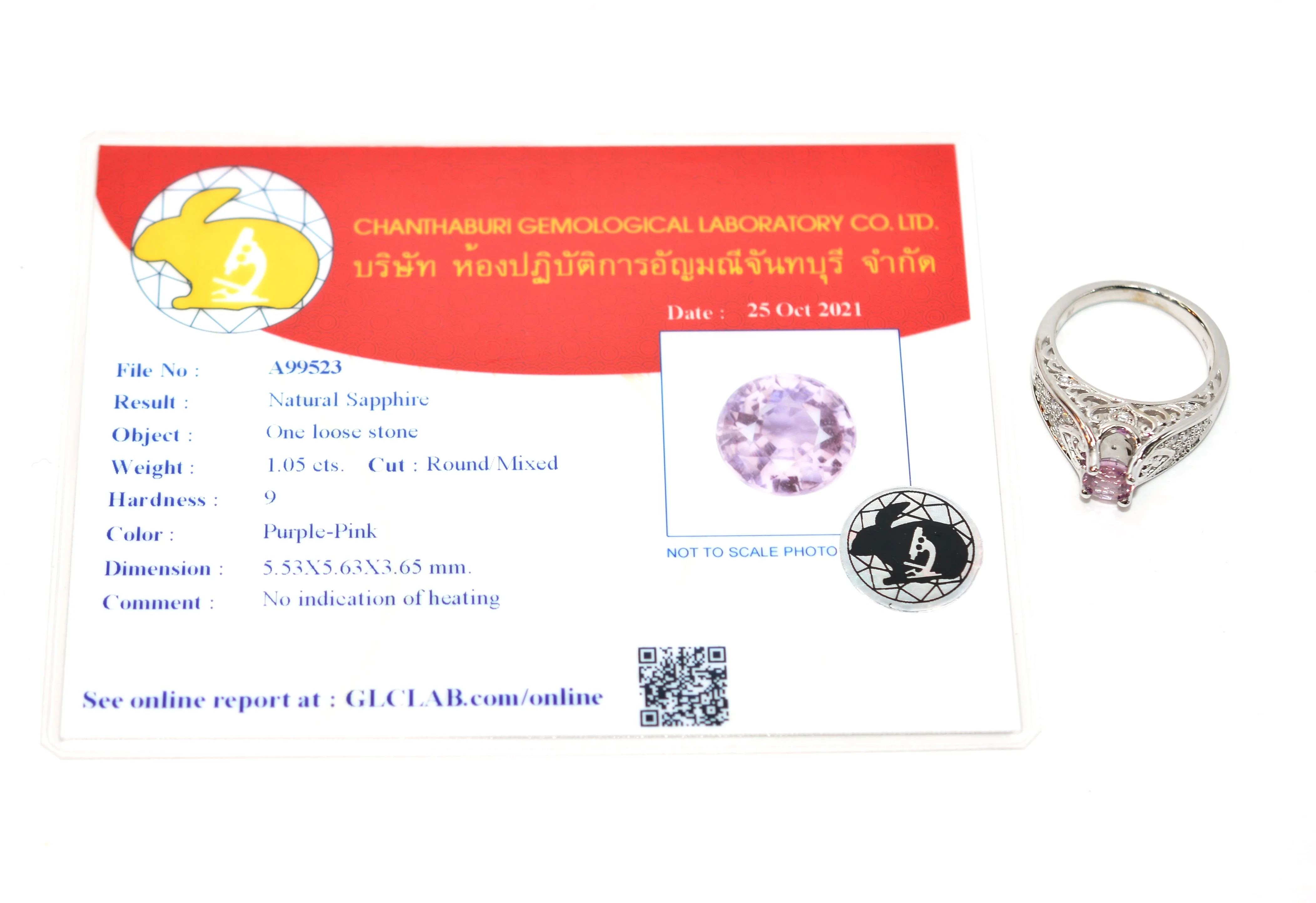 Certified Natural Padparadscha Sapphire & Diamond Ring 14K Solid White Gold 1.30tcw Engagement Ring Cocktail Ring Statement Ring Bridal Ring - Image 2