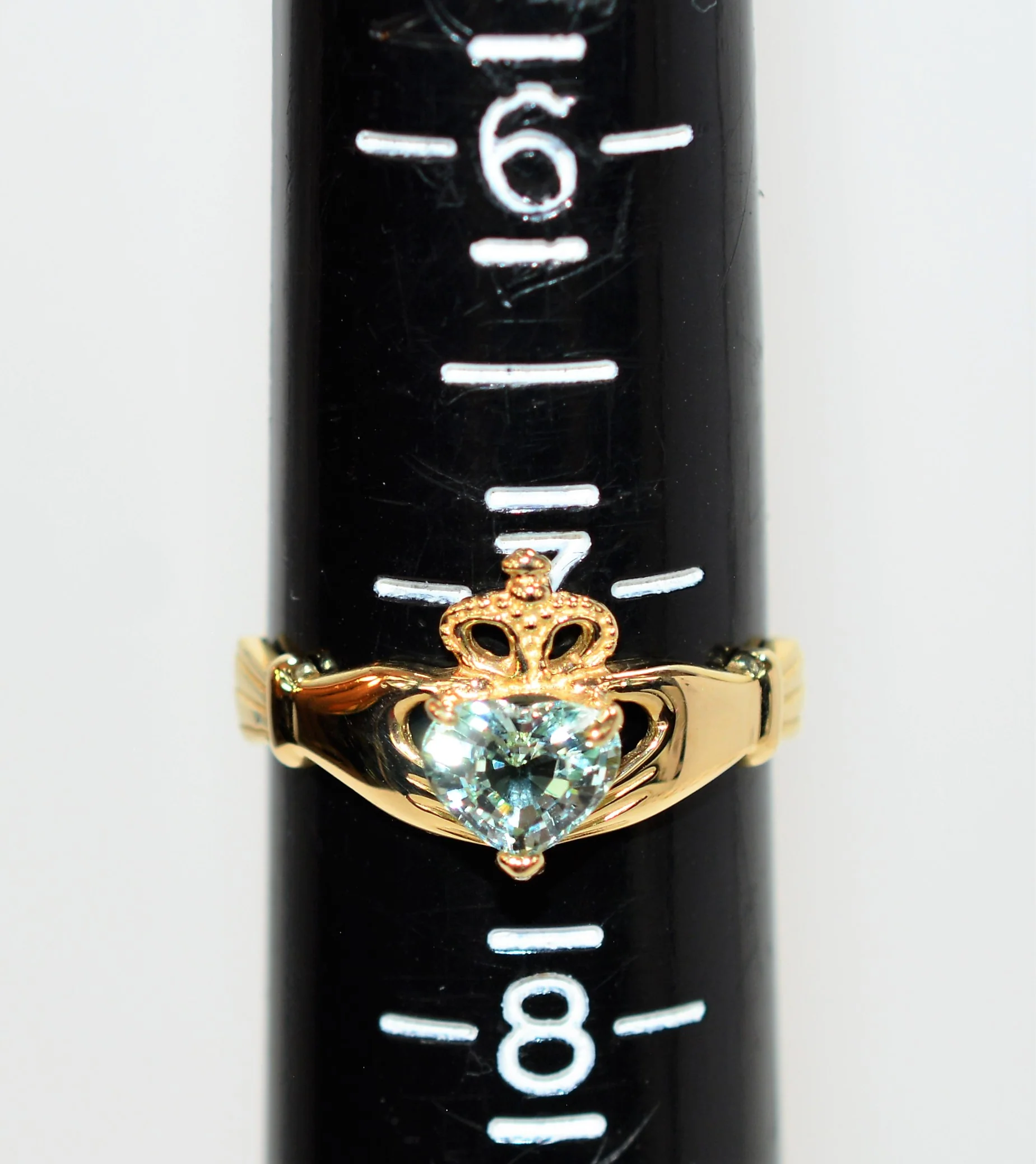 Certified Natural Paraiba Tourmaline Ring 14K Solid Gold Irish Claddagh .72ct Gemstone Heart Promise Ring Engagement Estate Jewelry - Image 10