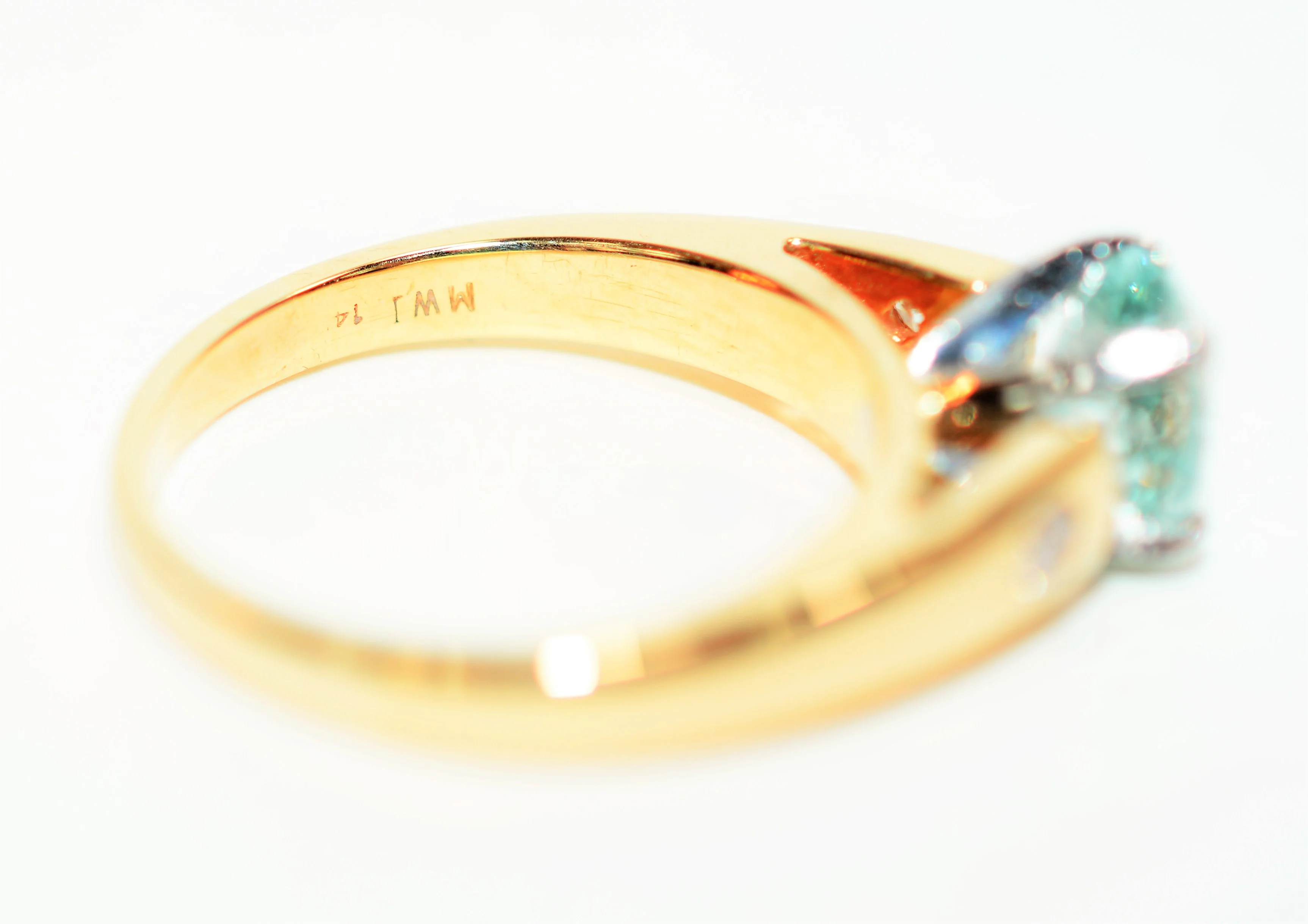 Certified Natural Paraiba Tourmaline & Diamond Ring 14K Solid Gold 1.18tcw Gemstone Engagement Fine Estate Jewelry - Image 7