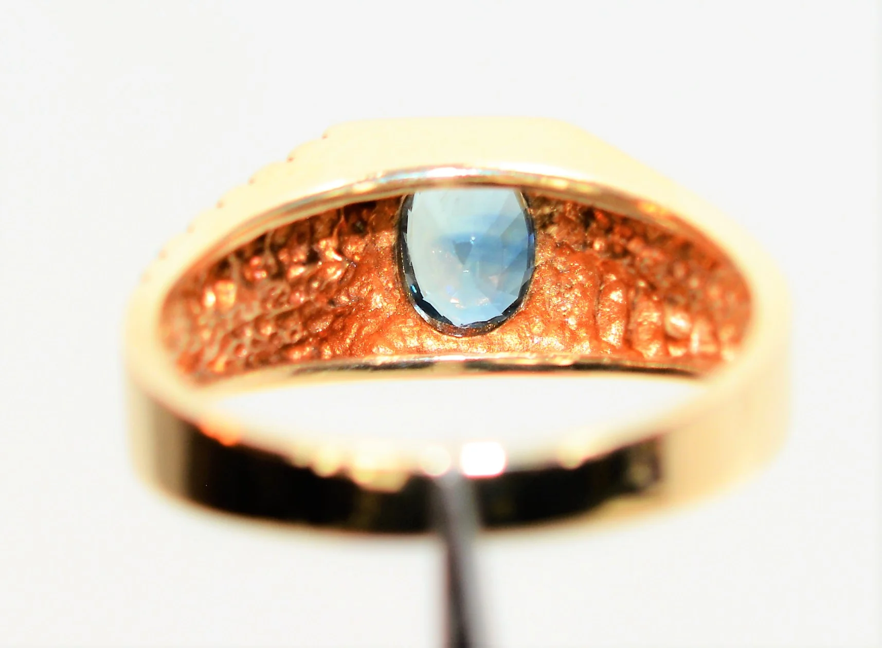Natural Ceylon Sapphire Ring 10K Solid Gold 1.59ct Sri Lankan Sapphire Ring Solitaire Ring Gemstone Ring Statement Ring Men's Ring Jewellery - Image 7