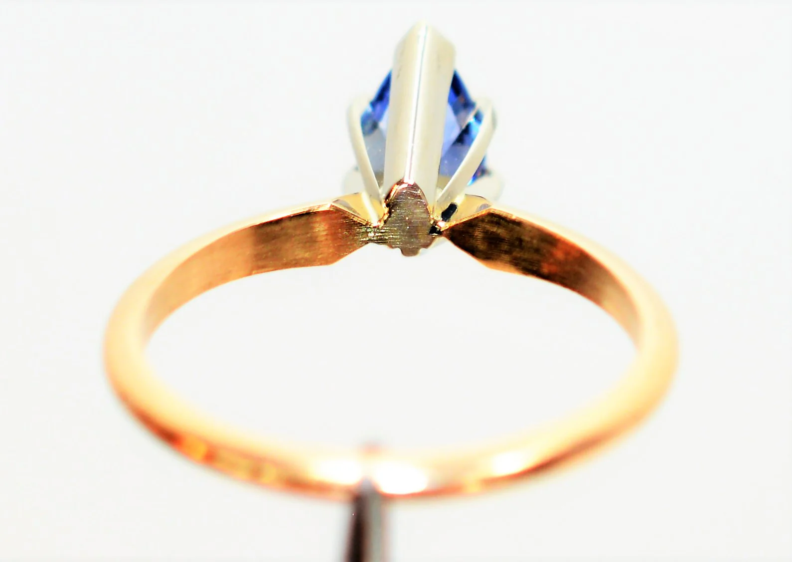 Natural Ceylon Sapphire Ring 14K Solid Gold .87ct Sri Lankan Sapphire Ring Engagement Ring Solitaire Ring Bridal Jewelry Sapphire Engagement - Image 7