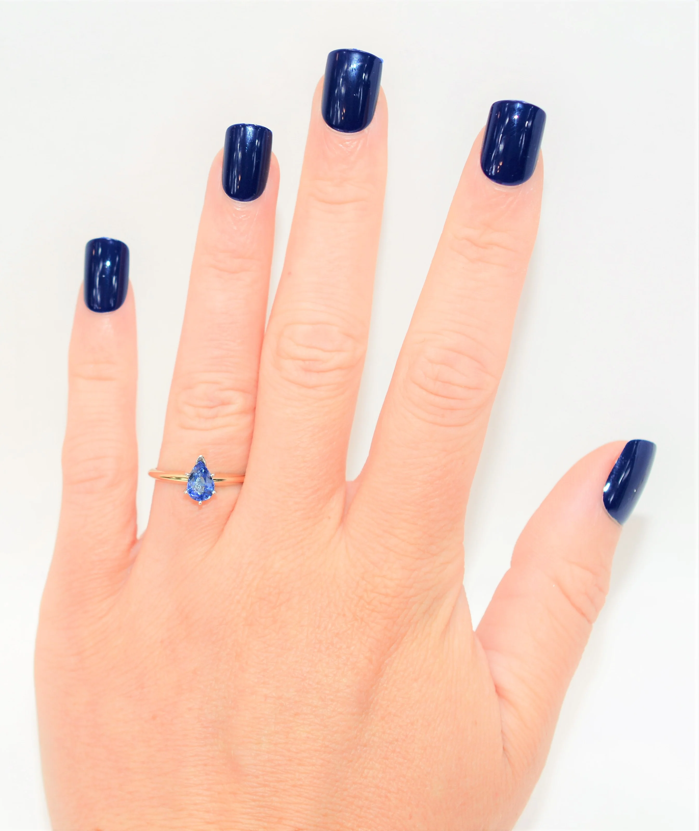 Natural Ceylon Sapphire Ring 14K Solid Gold .85ct Sri Lankan Sapphire Ring Solitaire Ring Engagement Ring Bridal Jewelry Wedding Ring Promise - Image 2