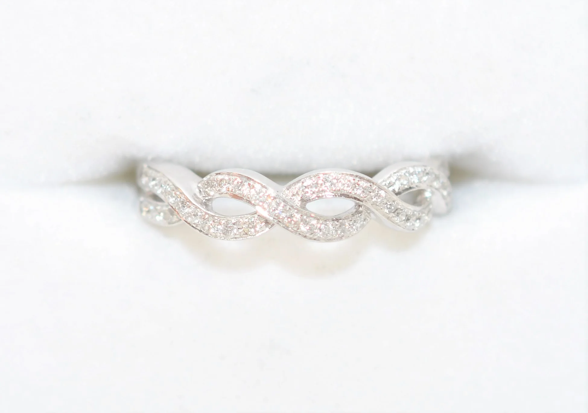 Natural Diamond Ring 14K Solid White Gold .44tcw Diamond Band Wedding Band Wedding Ring Anniversary Ring Bridal Jewelry Birthstone Ring - Image 5