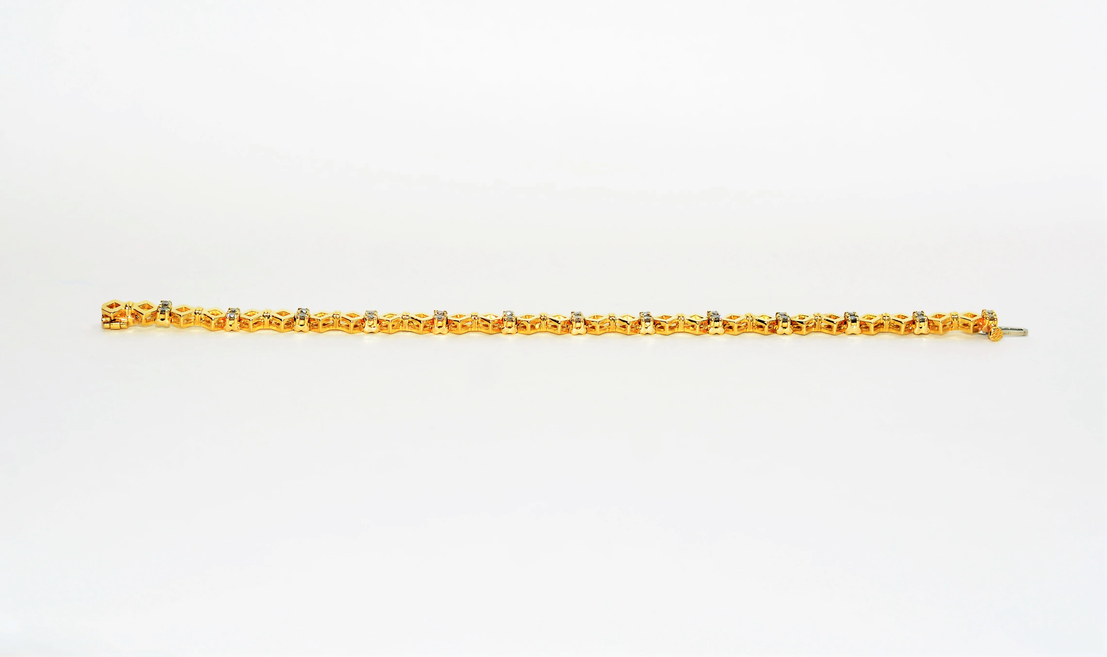 Natural Diamond Bracelet 18K Solid Gold 1.56tcw Tennis Bracelet Estate Bracelet Vintage Bracelet Bridal Wedding Jewelry Jewellery Statement - Image 5