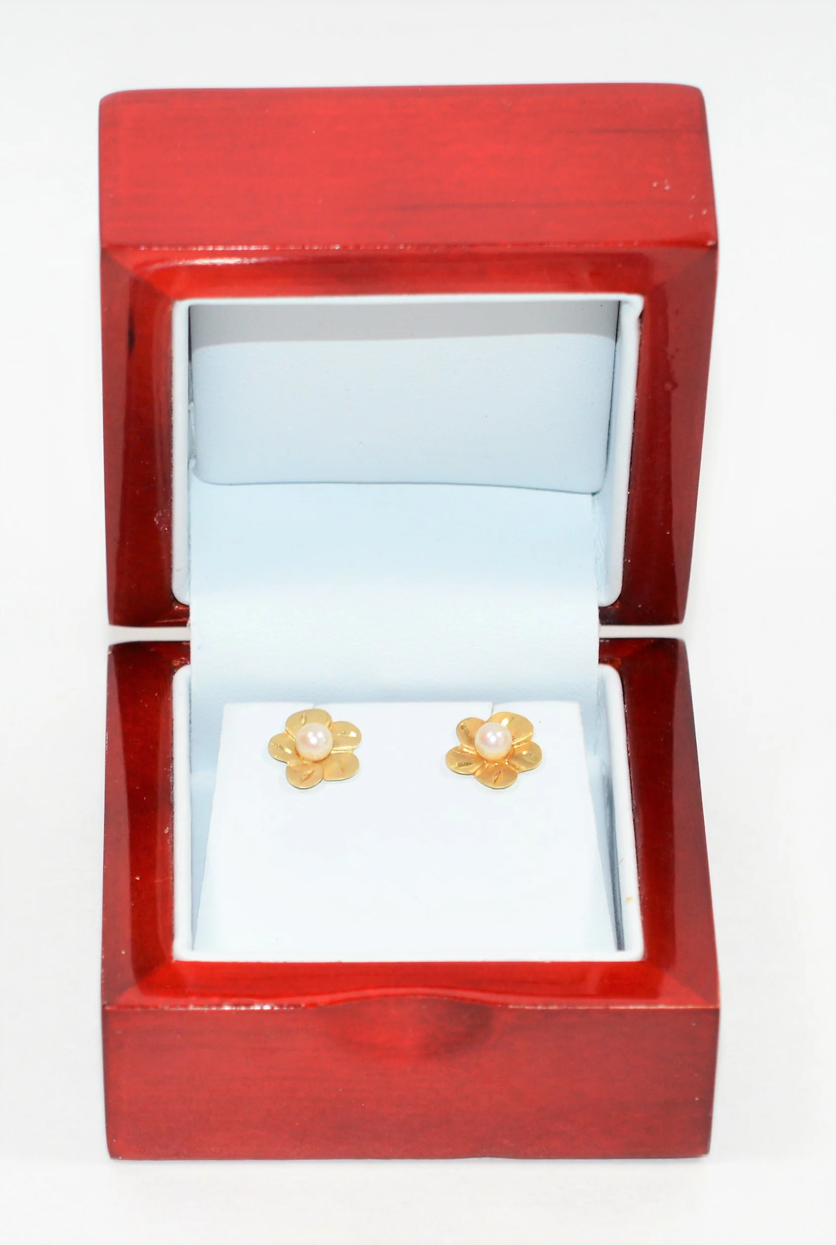 Natural Akoya Pearl Earrings 14K Solid Gold Earrings Stud Earrings Flower Earrings Solitaire Earrings Birthstone Earrings Vintage Earrings - Image 8