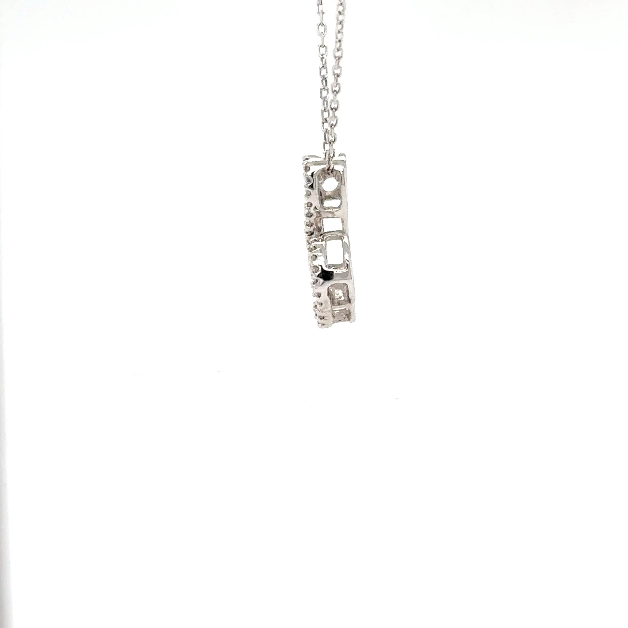 Jane Seymour Open Hearts Diamond Necklace 14K White Gold .20tcw Heart Pendant Designer Estate Jewelry Vintage Mothers Necklace Mom Love - Image 10