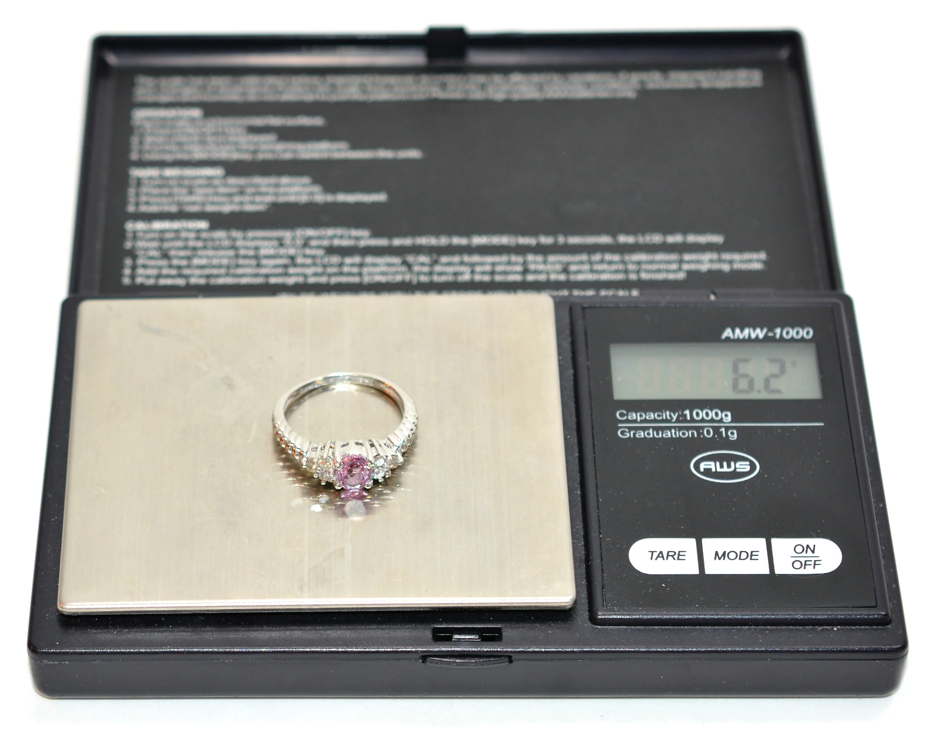 LeVian Certified Natural Padparadscha Sapphire & Diamond Ring Solid Platinum 1.12tcw Engagement Ring September Birthstone Ring Cocktail Ring - Image 12