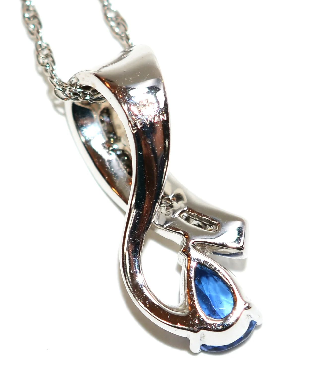 LeVian Natural D'Block Tanzanite & Diamond Necklace 14K Solid White Gold 1.61tcw Pendant Necklace Cocktail Statement Necklace Designer Bride - Image 7