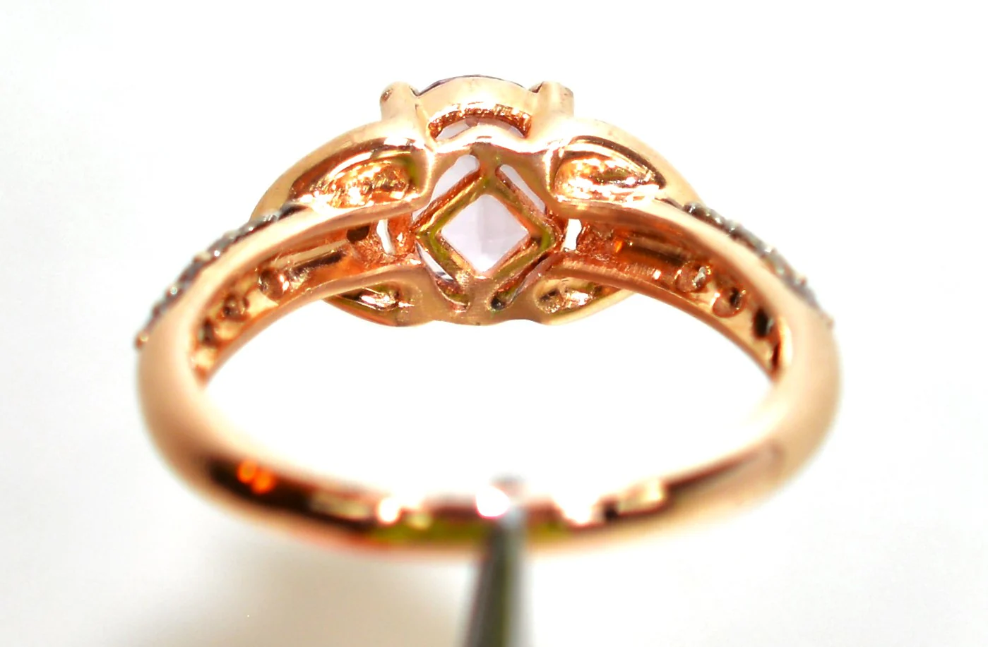 LeVian GIA Certified Natural Spinel & Diamond Ring 14K Rose Gold 1.32tcw Designer Gemstone Birthstone Pink Engagement Bridal Fine Jewellery - Image 8