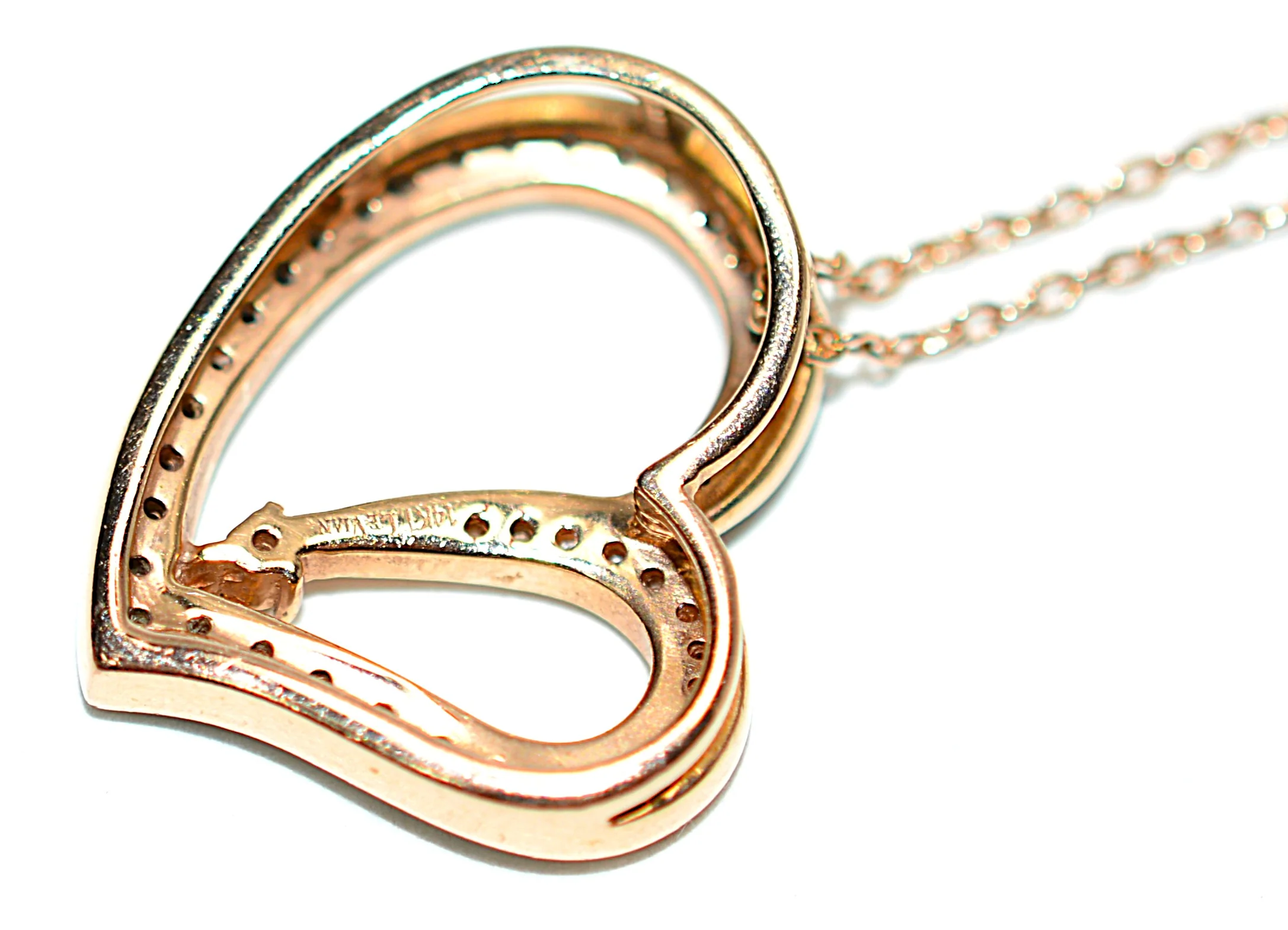 LeVian Natural Fancy Diamond Necklace 14K Rose Gold .37tcw Heart Necklace Designer Pendant Estate Jewelry Gemstone Necklace Bridal Jewelry - Image 8